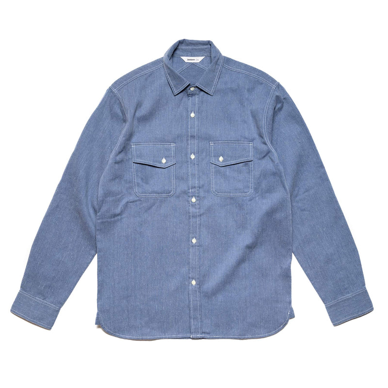3sixteen Crosscut Western - Handloom Cerulean Khadi Denim Front