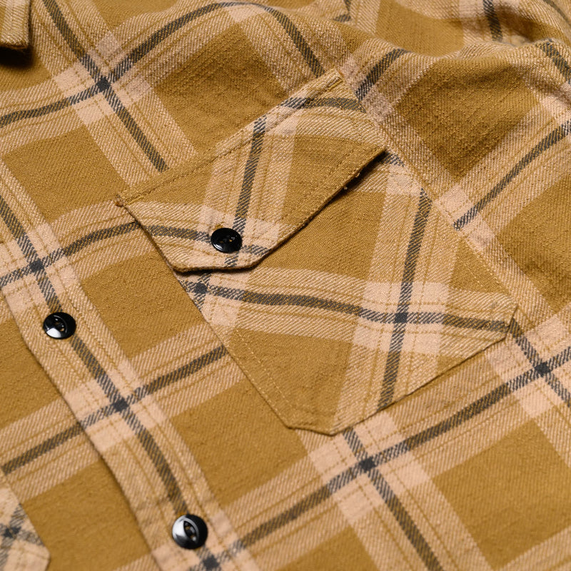 3Sixteen Crosscut Flannel Coyote Pocket Detail