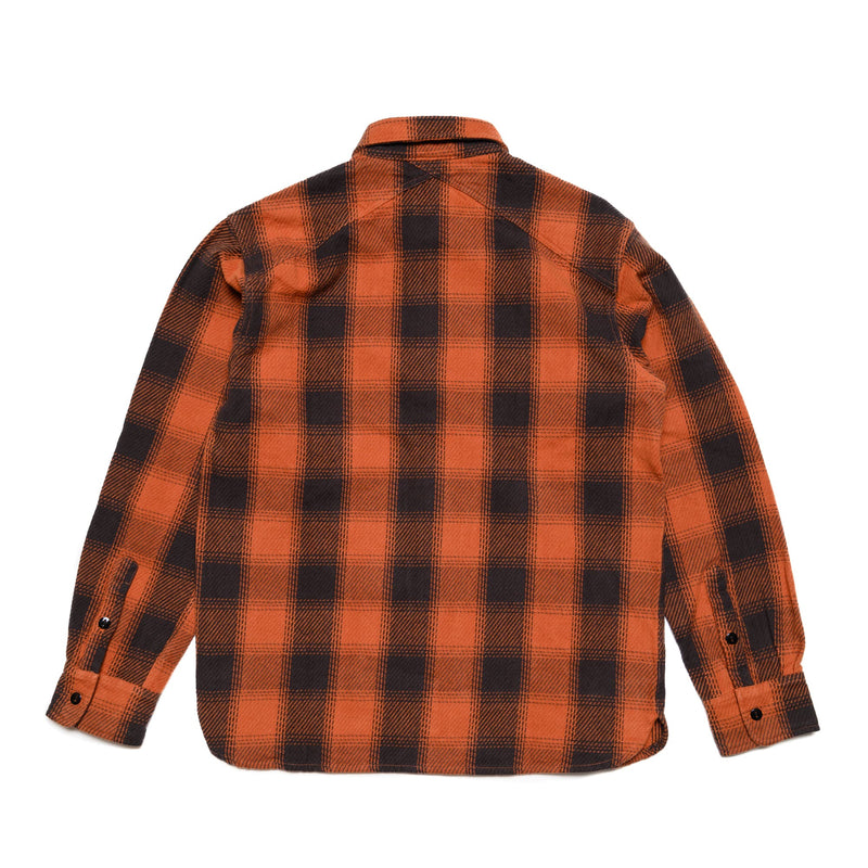 3sixteen Crosscut Flannel Rust Twill Plaid Rear