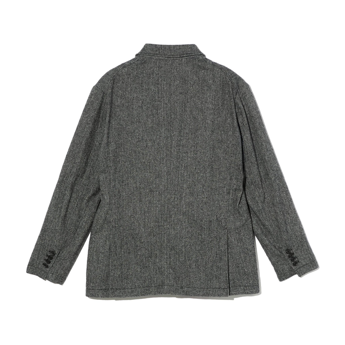 Andover Jacket - Grey Poly Wool Herringbone