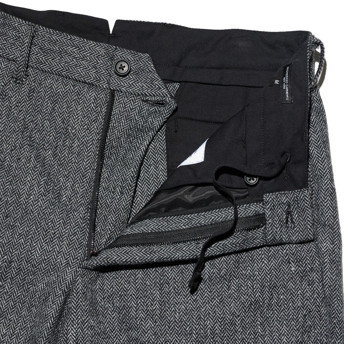 Andover Pant - Grey Poly Wool Herringbone