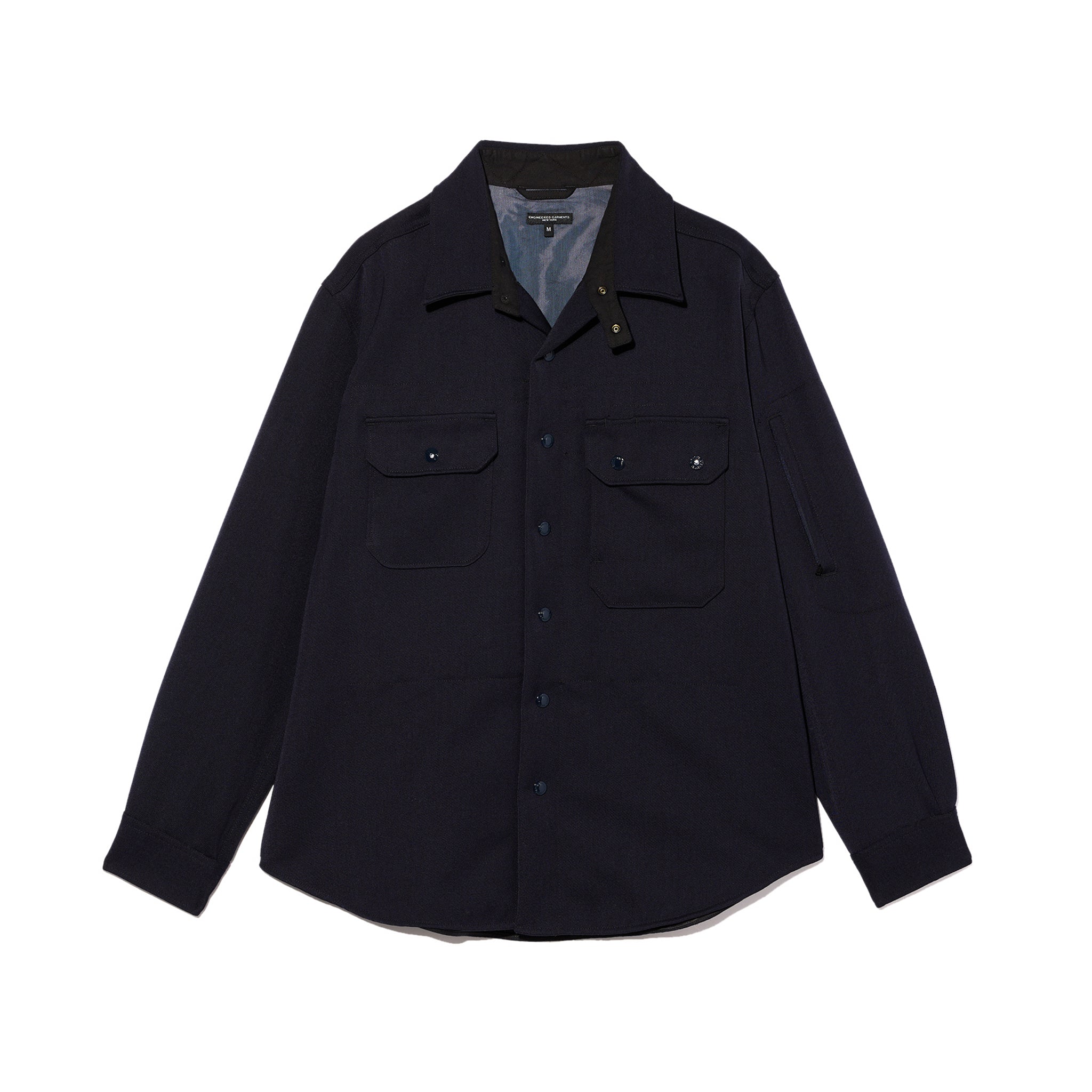 CPO Shirt Jacket - Dark Navy Heavy Wool Elastique