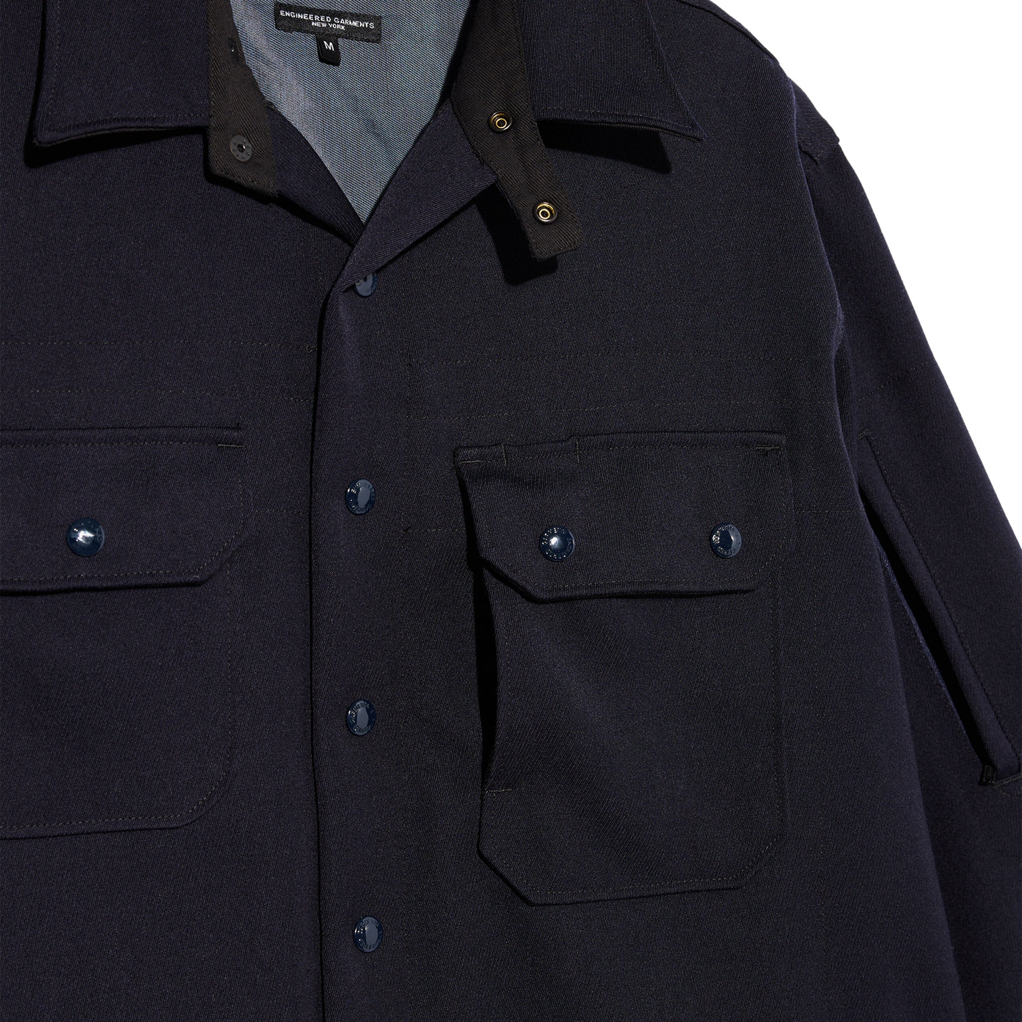 CPO Shirt Jacket - Dark Navy Heavy Wool Elastique