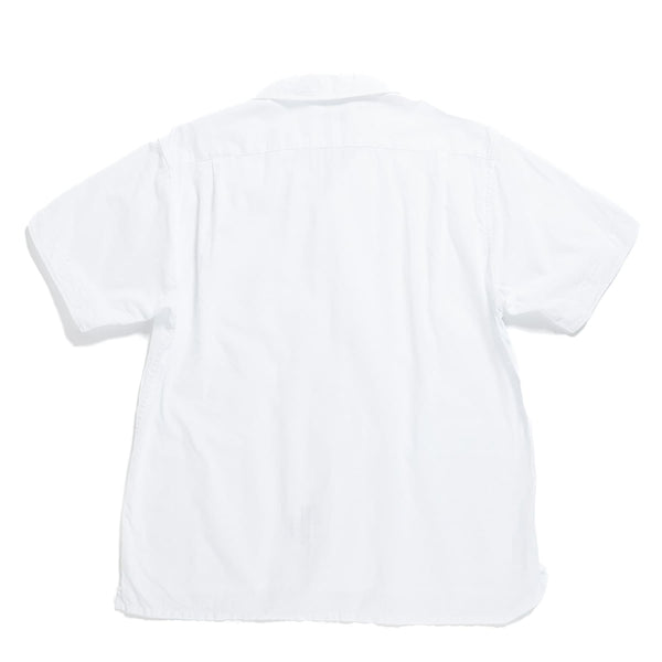 Engineered Garments Camp Shirt White Cotton Handkerchief Rear