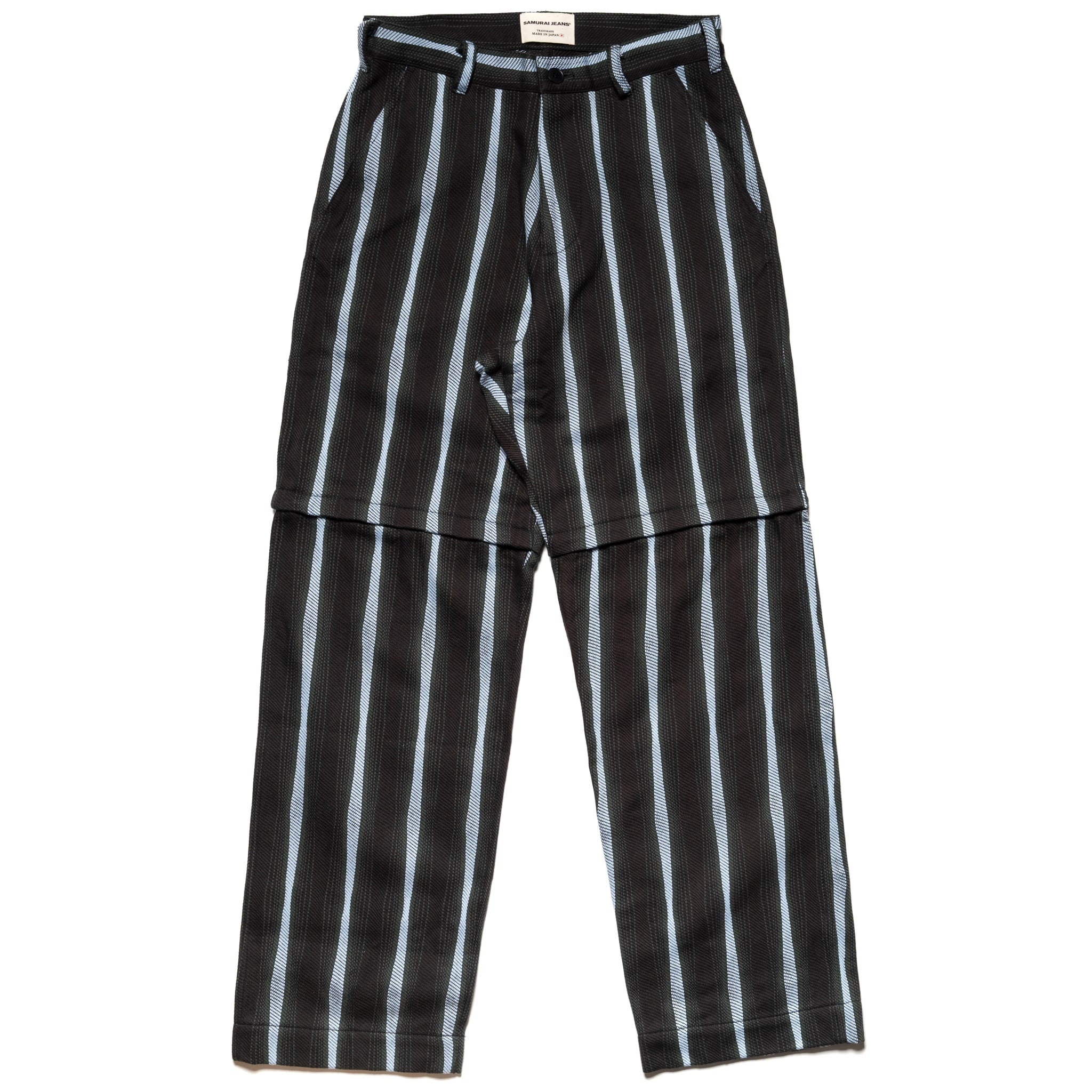 SJAP25-DPS Drunken Stripe 2 Way Pants - Black