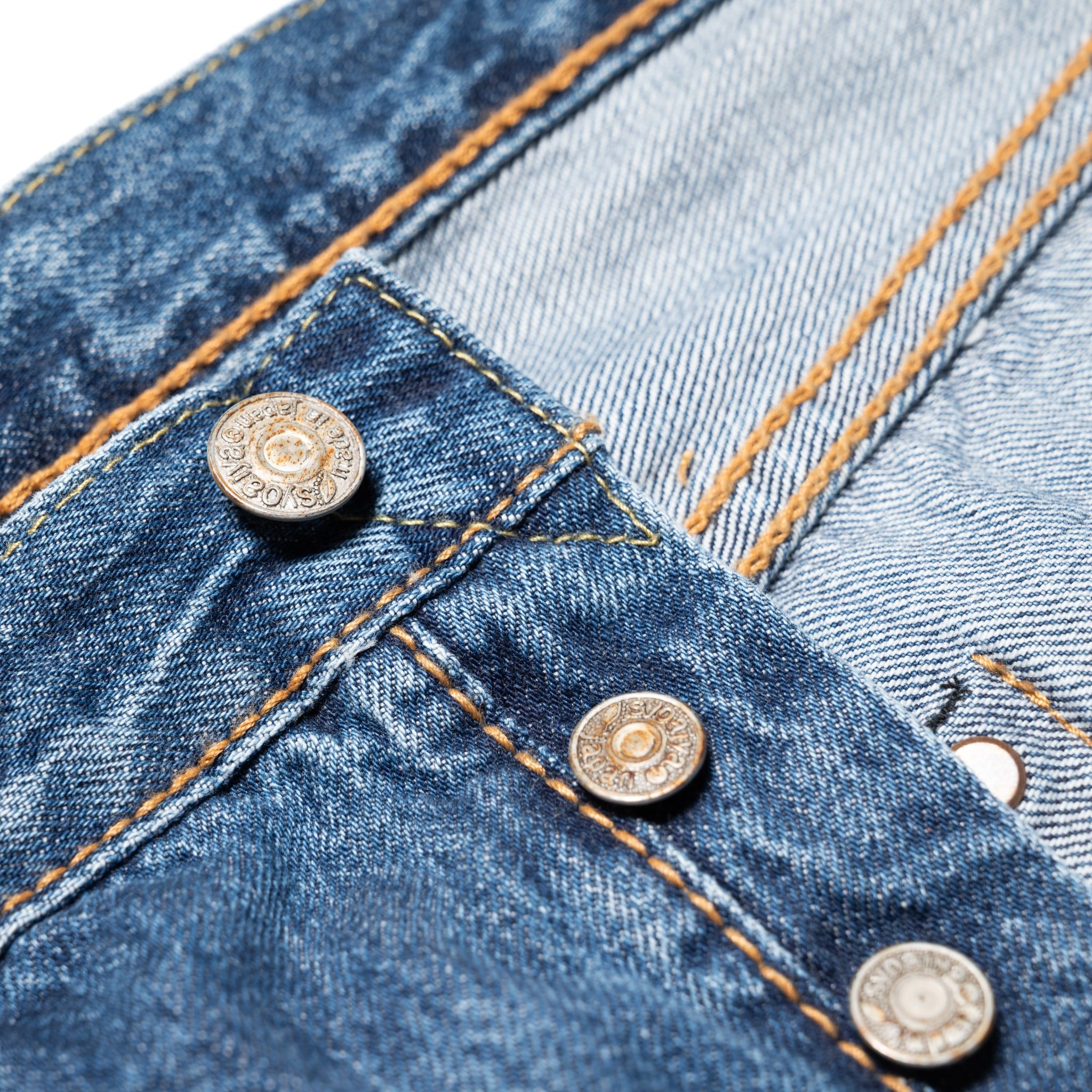 Pure Blue Japan USED-019-ID Relaxed Taper 14oz Selvedge Denim