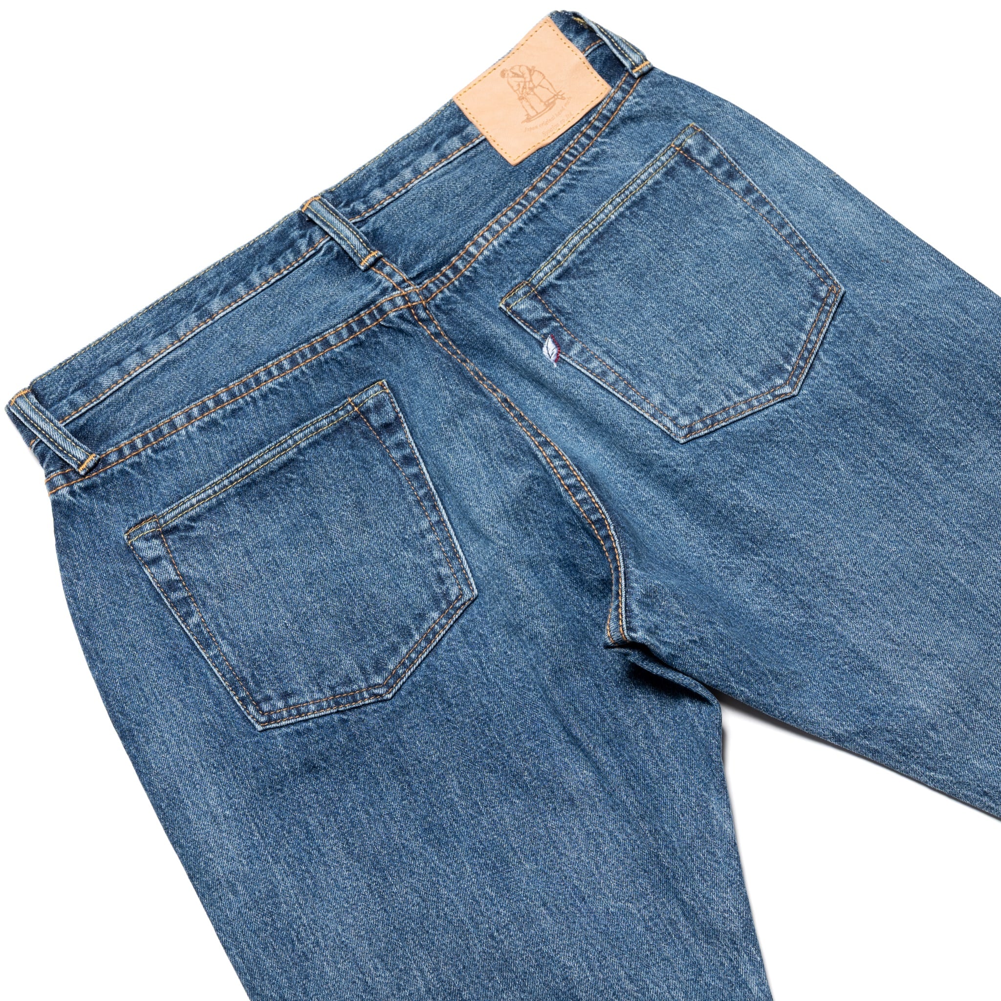 Pure Blue Japan USED-019-ID Relaxed Taper 14oz Selvedge Denim