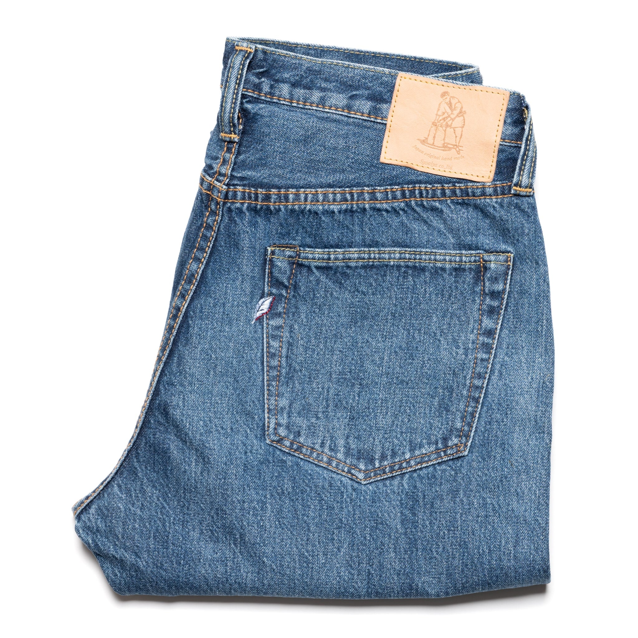 Pure Blue Japan USED-019-ID Relaxed Taper 14oz Selvedge Denim