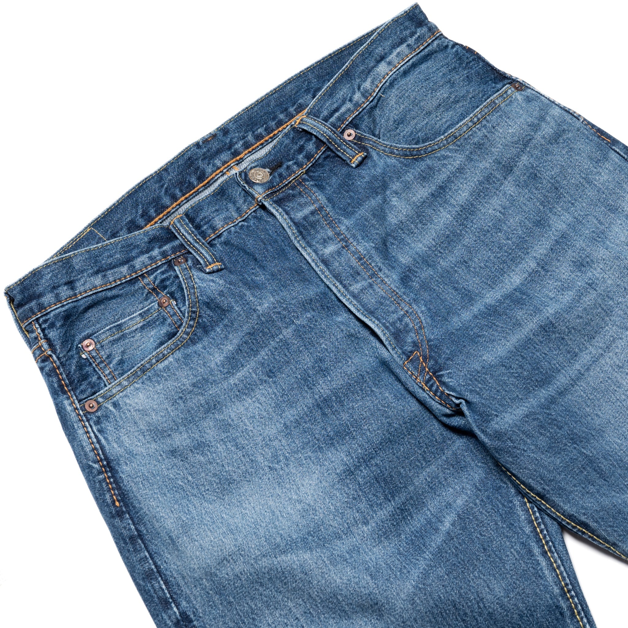 Pure Blue Japan USED-003-ID Regular Straight 14oz Selvedge Denim