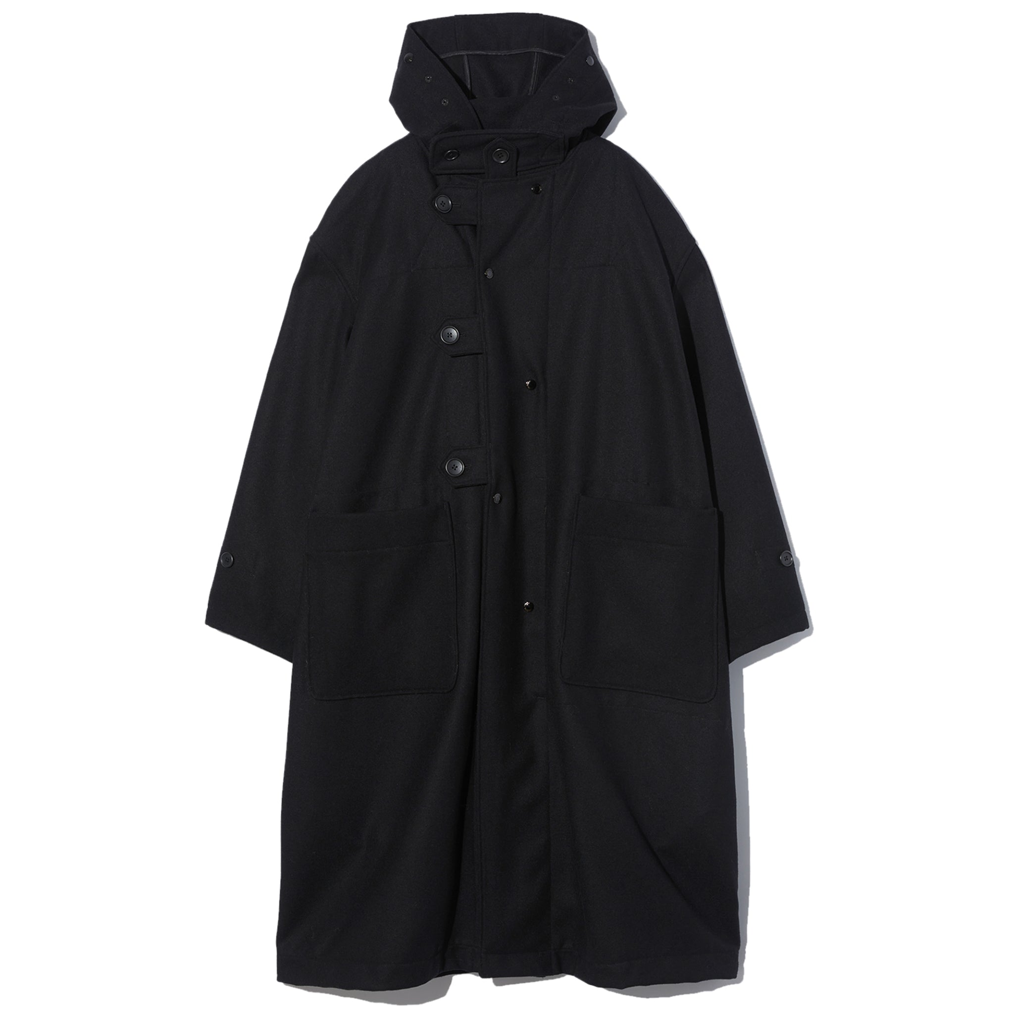 Duffle Coat - Black 24oz Wool Melton