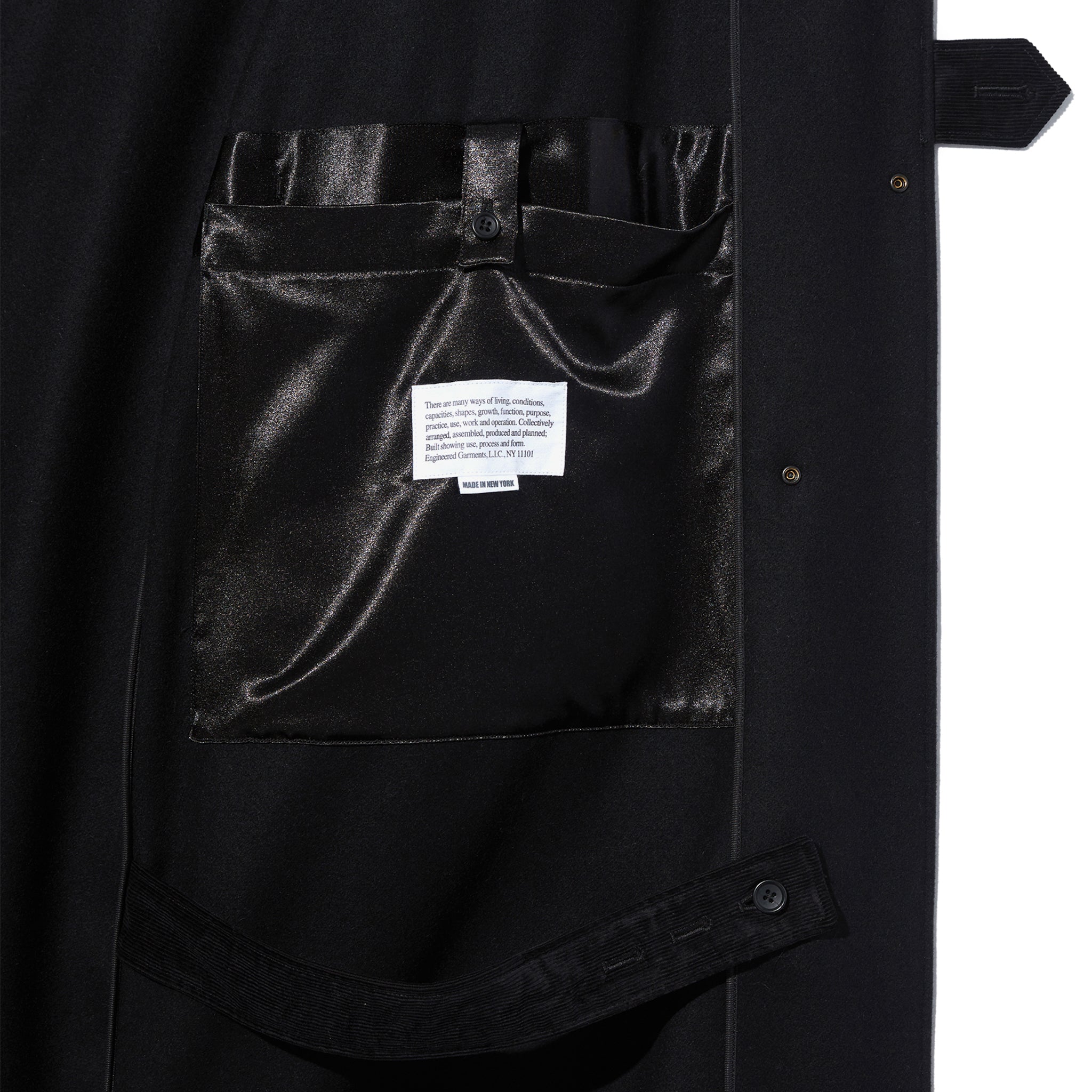Duffle Coat - Black 24oz Wool Melton