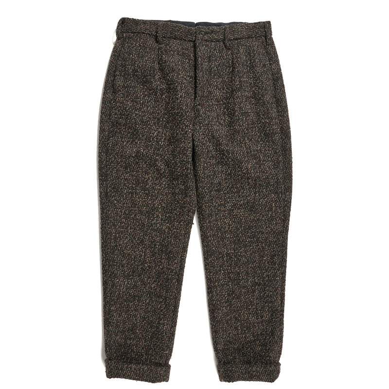 Engineered Garments Andover Pant Dark Brown Polyester Wool Tweed Boucle