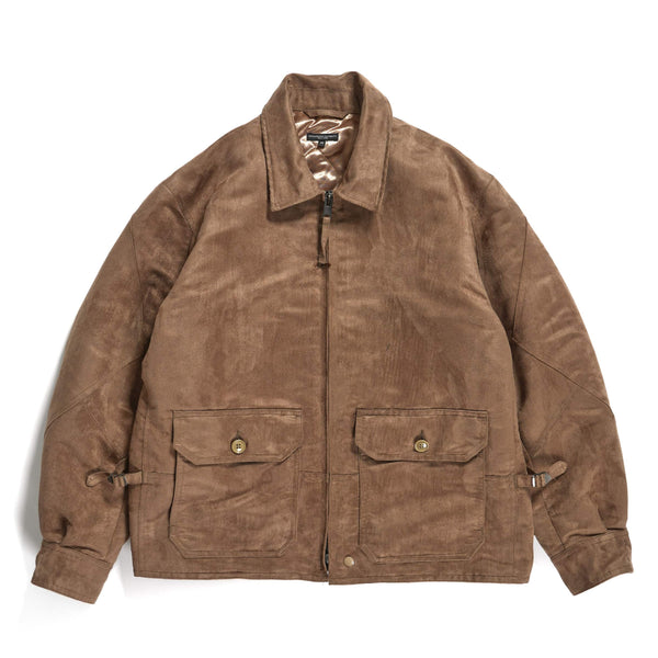 Engineered Garments G8 Jacket Khaki Polyester Fake Suede