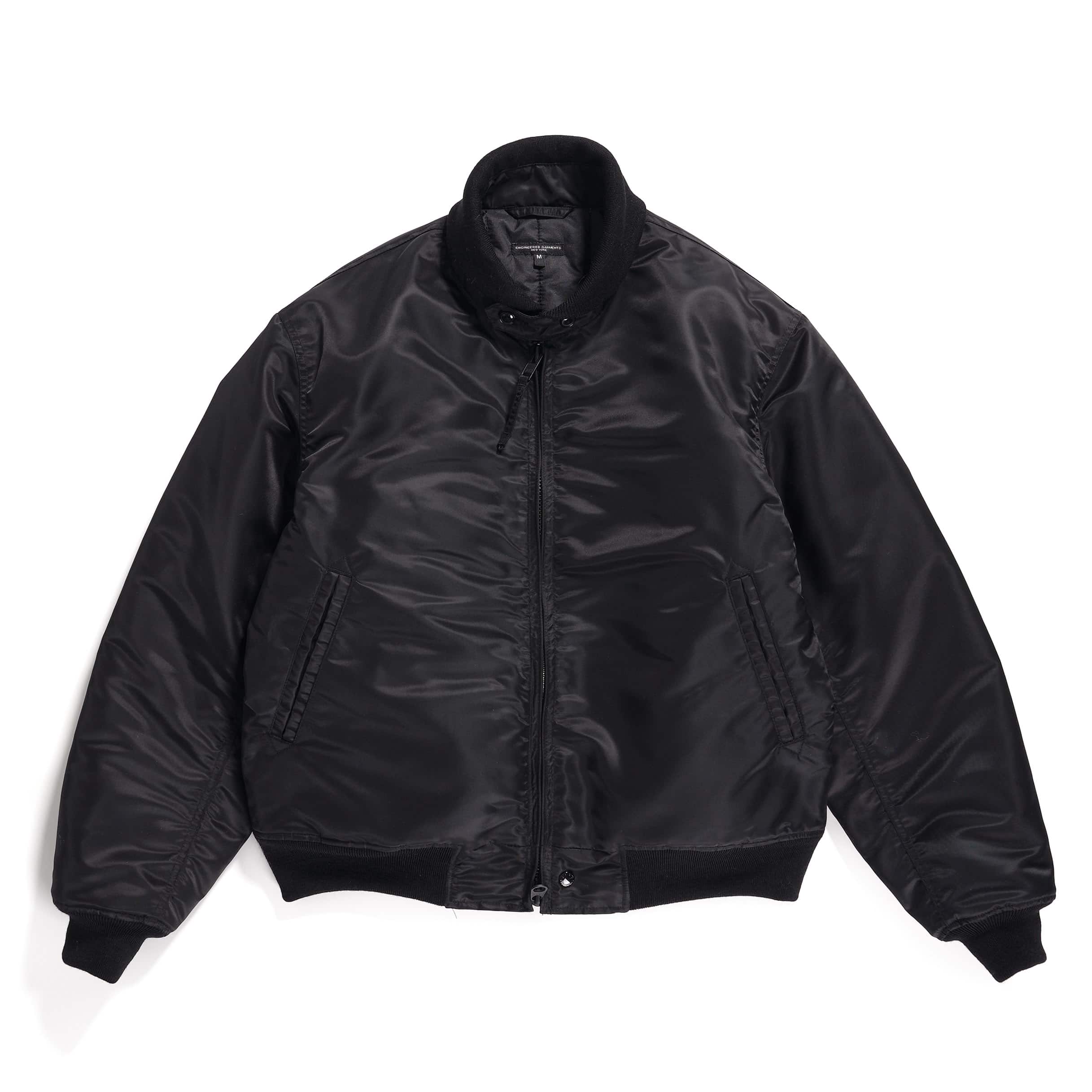 Engineered Garments LL Jacket Black Flight Satin Nylon