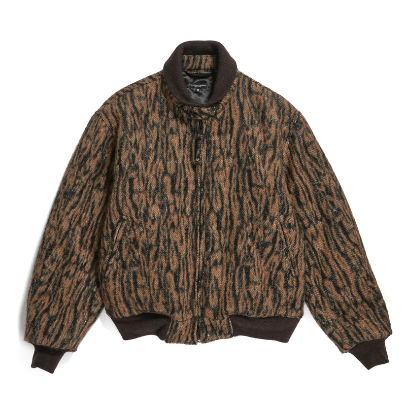 Engineered Garments LL Jacket Brown Acrylic Poly Bark Jacquard