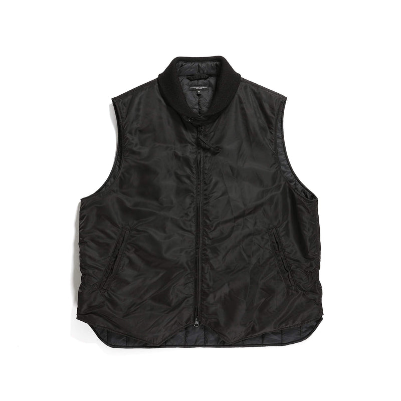 Engineered Garments LL Vest Black PC Poplin