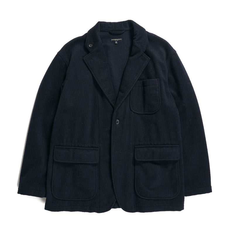 Engineered Garments Loiter Jacket Dark Navy Wool Polyester Heavy Flannel
