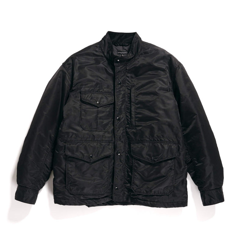 Engineered Garments Pathfinder Jacket Black Flight Satin Nylon