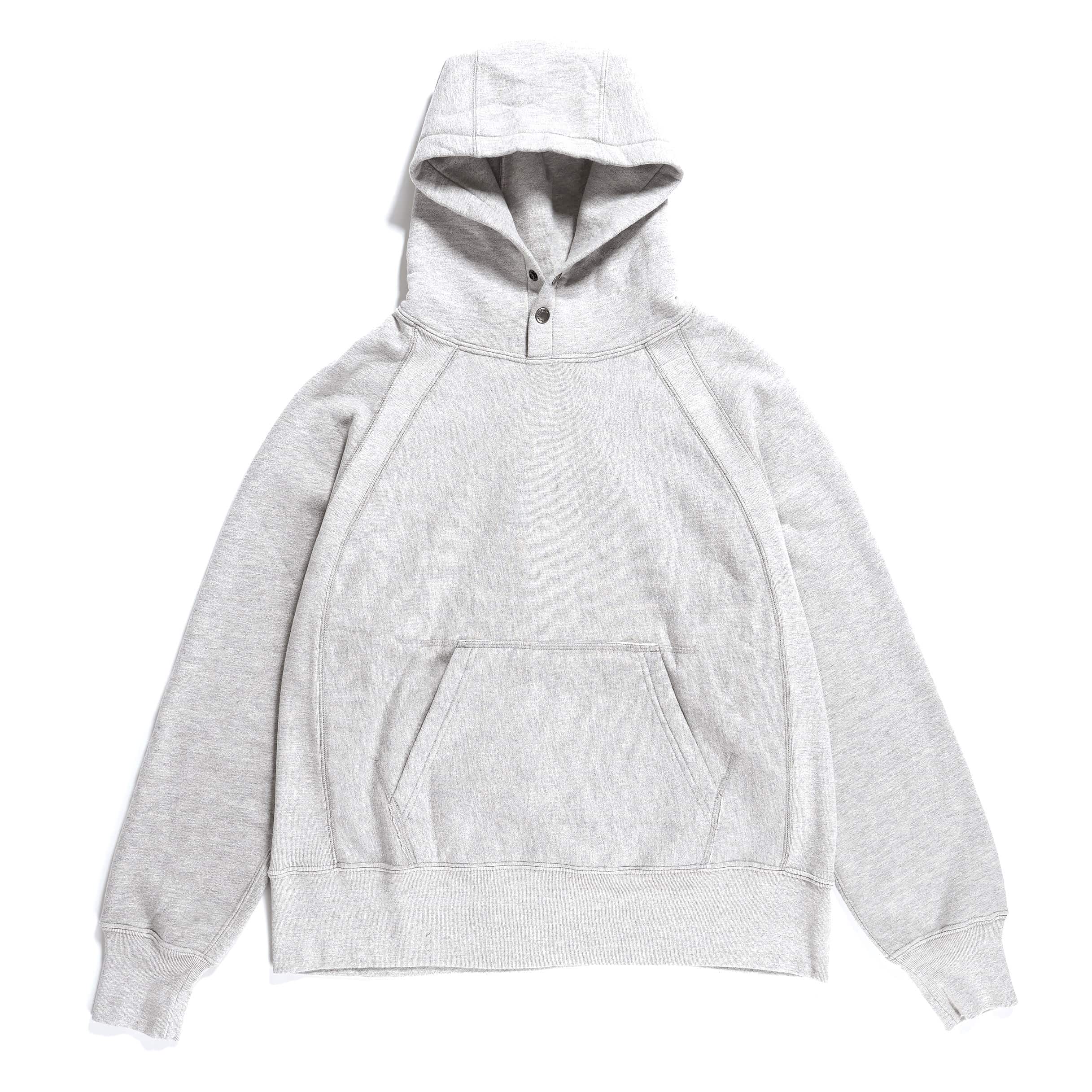 Engineered Garments Raglan Hoodie Heather Grey CP Heavy Fleece