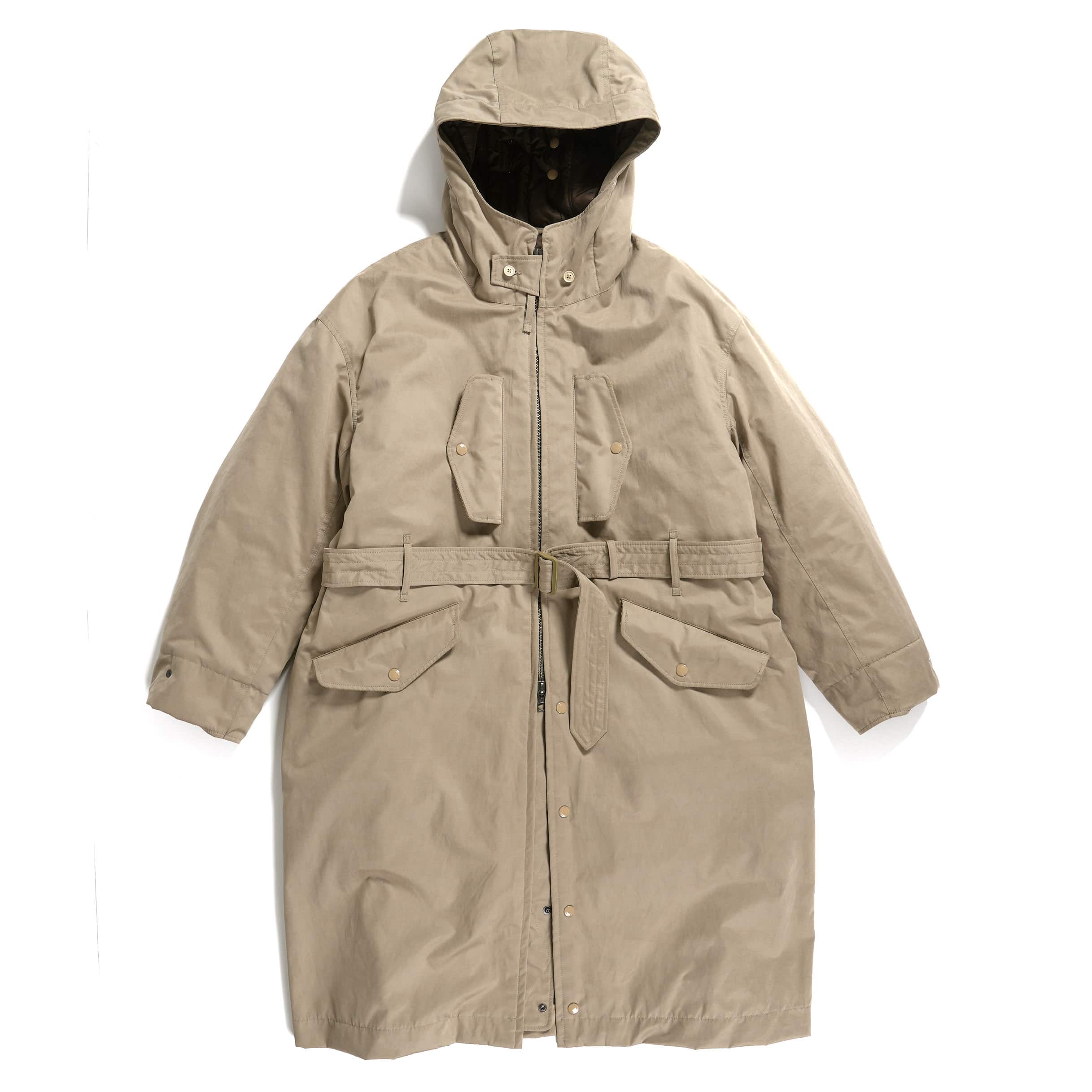 Engineered Garments Storm Coat Khaki PC Coated Cloth