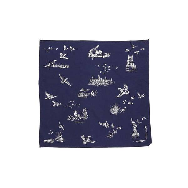 Engineered Garments Printed Bandana Navy Hunting