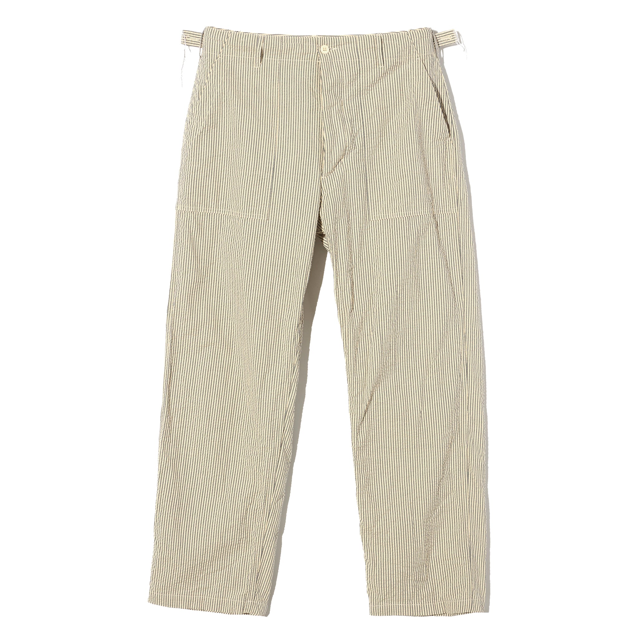 Fatigue Pant - Navy/Natural Cotton Seersucker