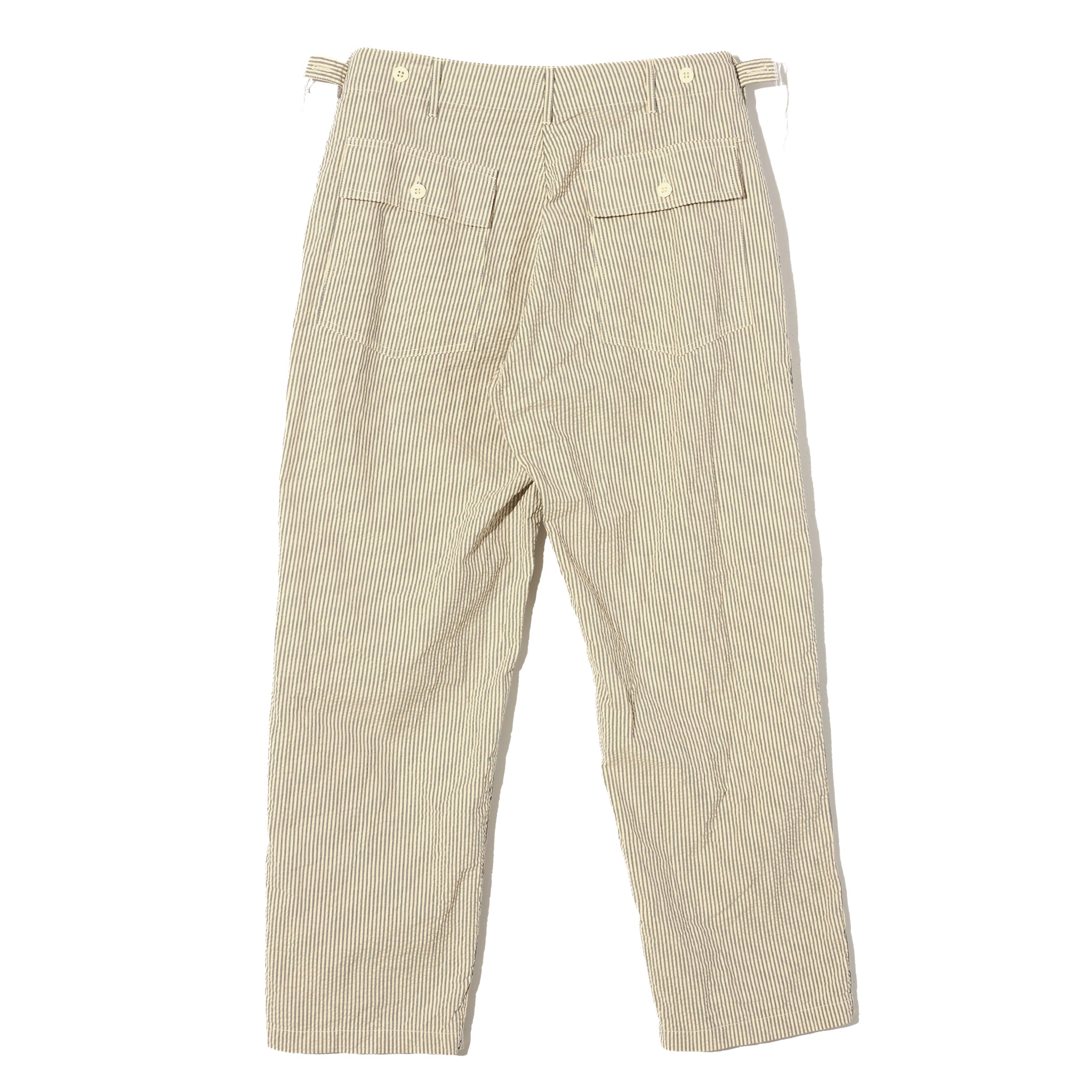 Fatigue Pant - Navy/Natural Cotton Seersucker