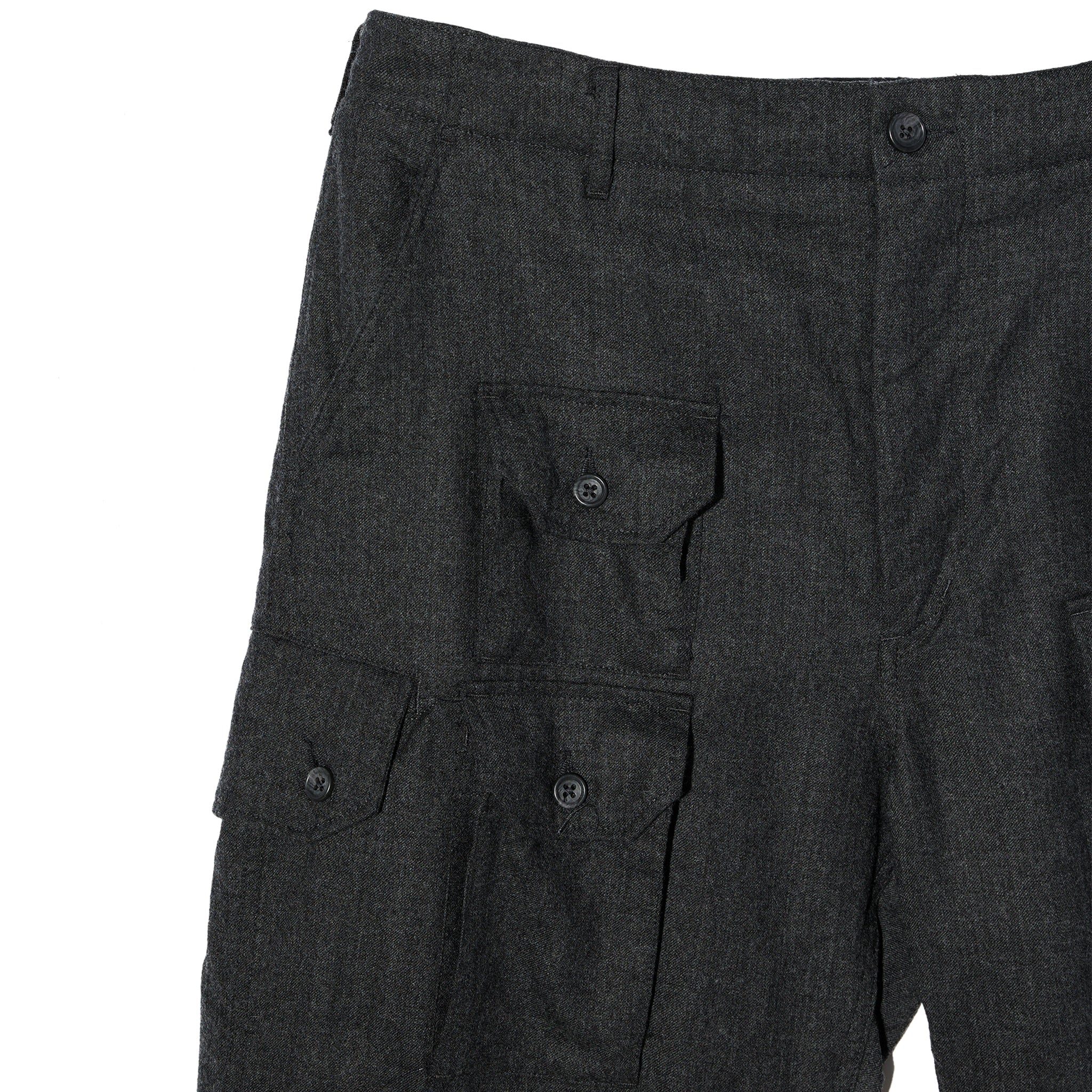 Flight Pant - Charcoal High Count Worsted Wool