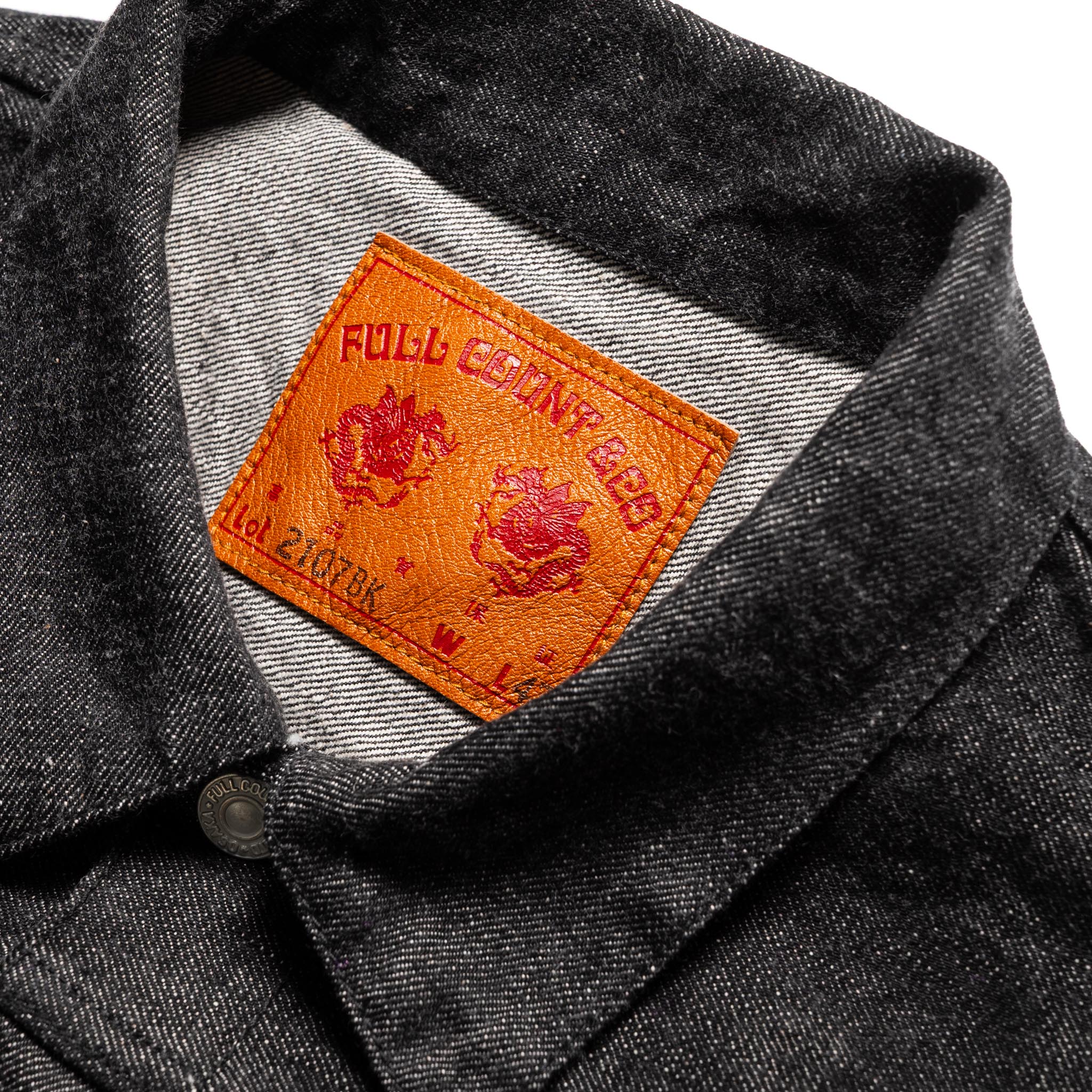 Fullcount 2107BK Type 1 Black Denim Jacket | BlackBlue