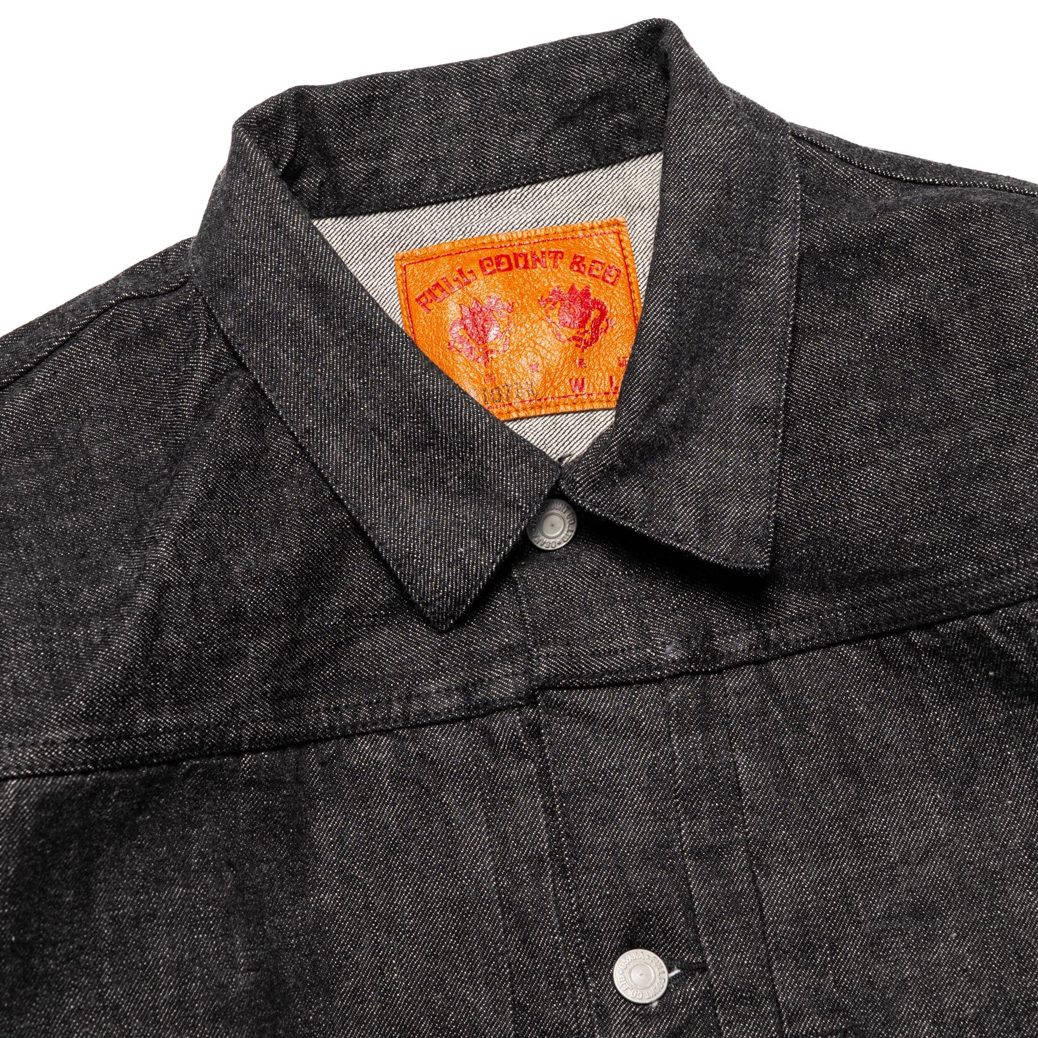 Fullcount 2107BK Type 1 Black Denim Jacket | BlackBlue