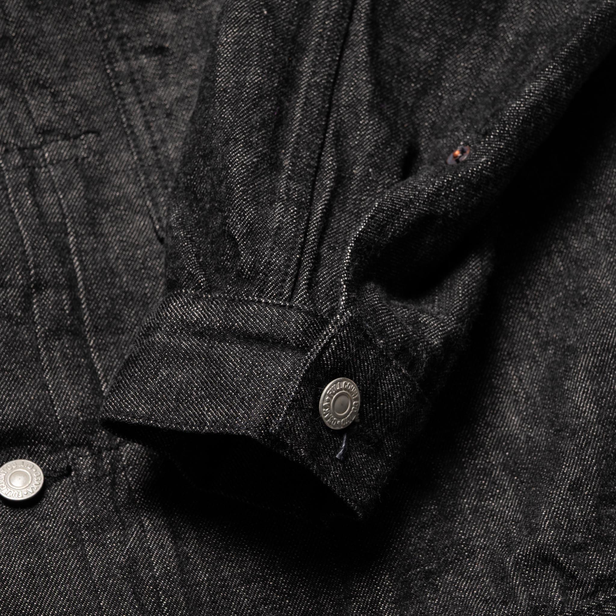 Fullcount 2107BK Type 1 Black Denim Jacket | BlackBlue