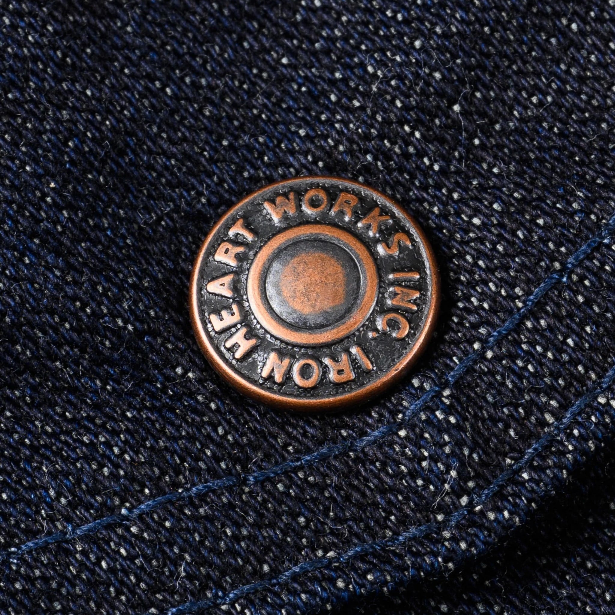IHJ-122-IND 14oz Broken Twill Selvedge Denim Work Jacket - Indigo