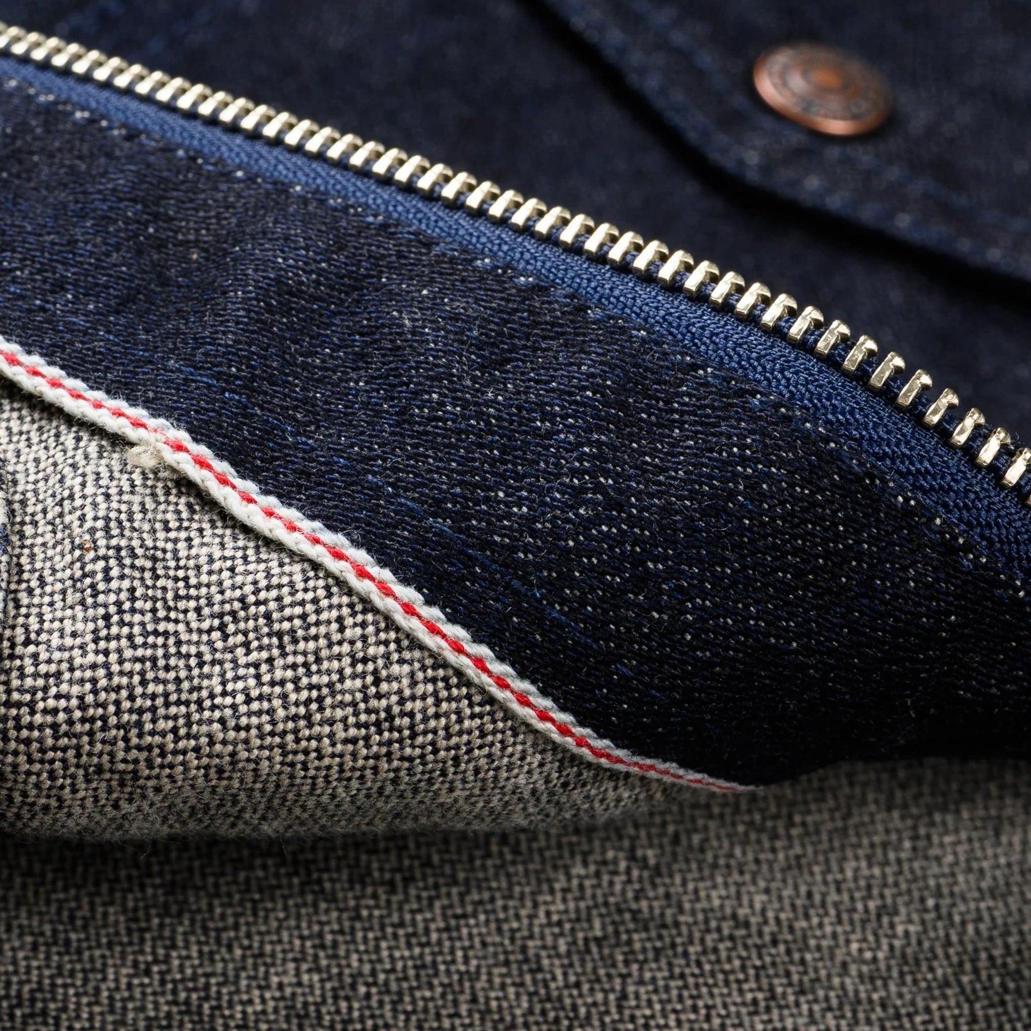 IHJ-122-IND 14oz Broken Twill Selvedge Denim Work Jacket - Indigo