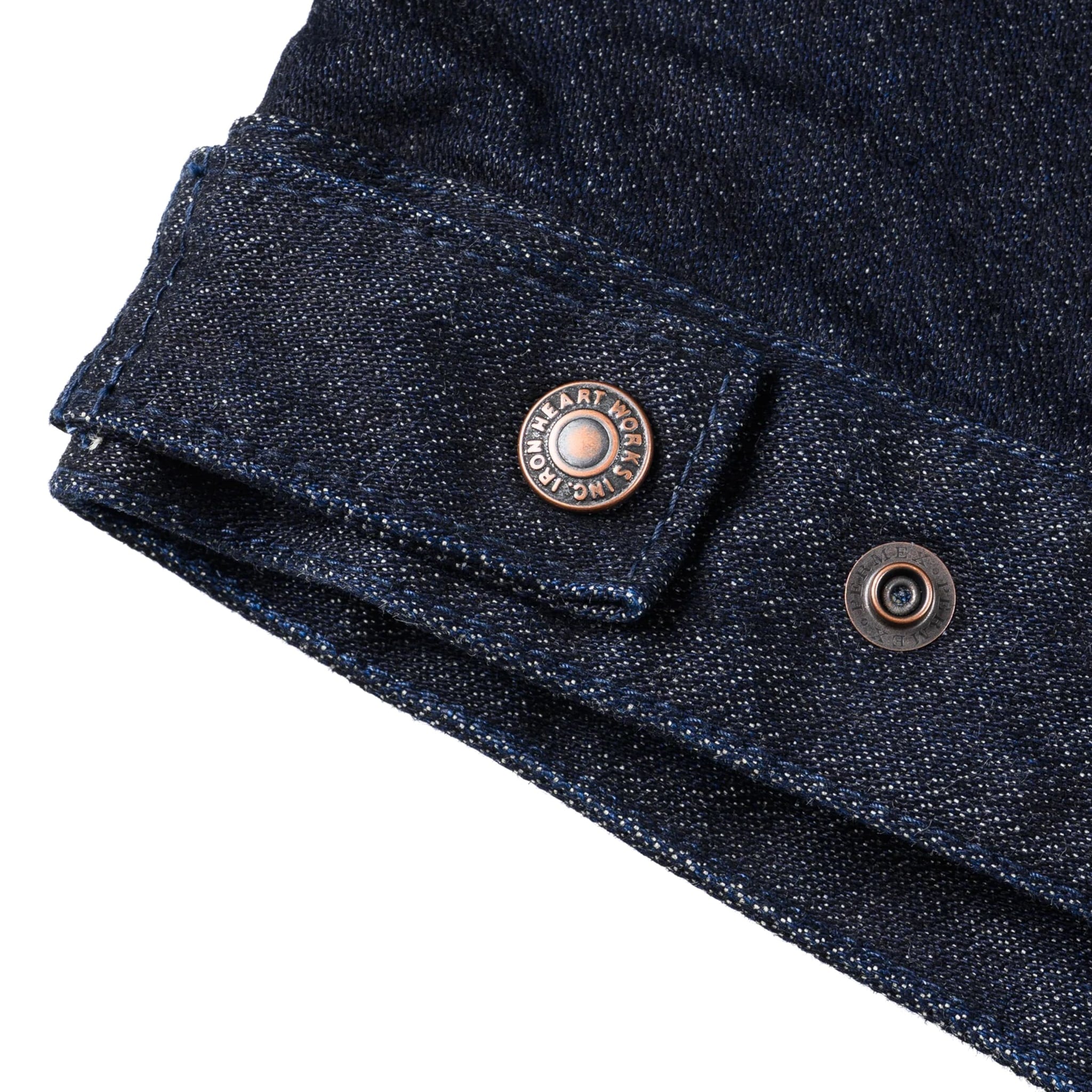 IHJ-122-IND 14oz Broken Twill Selvedge Denim Work Jacket - Indigo