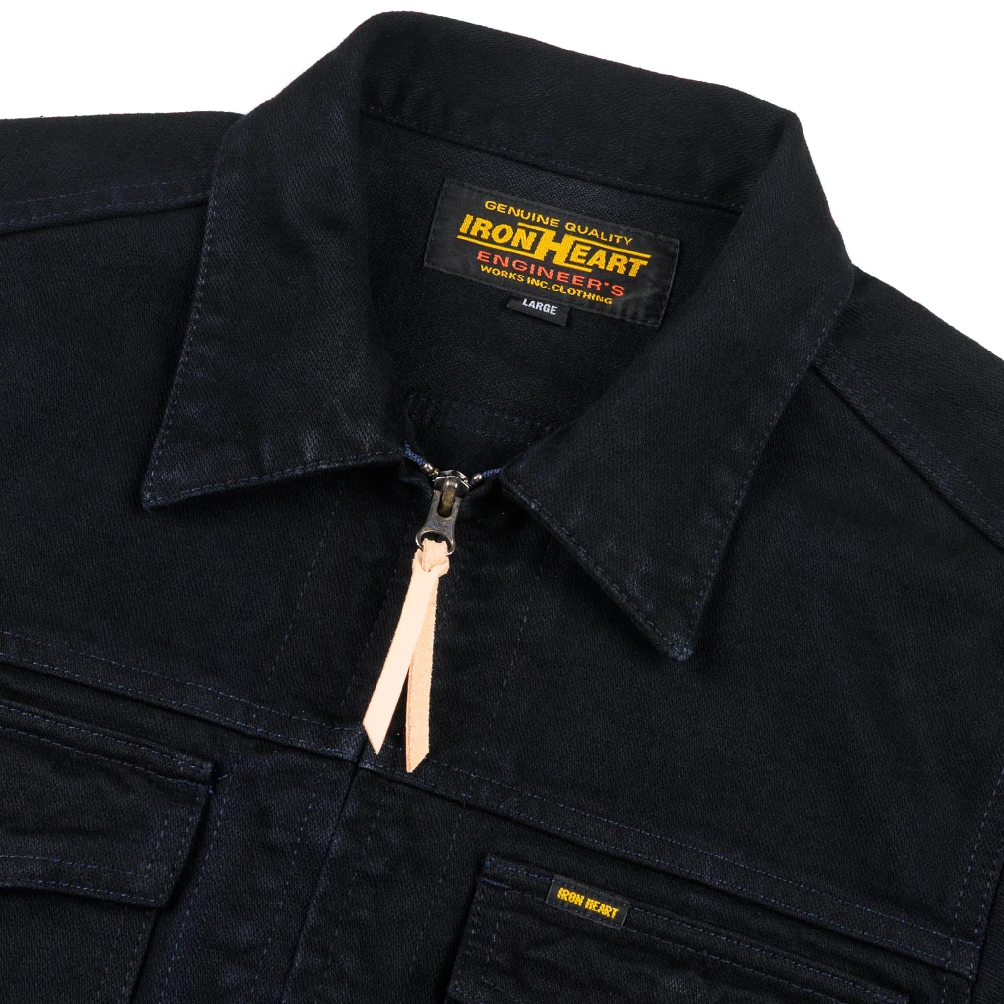 Iron Heart IHJ-123-OD 14oz Broken Twill Selvedge Denim Work Jacket