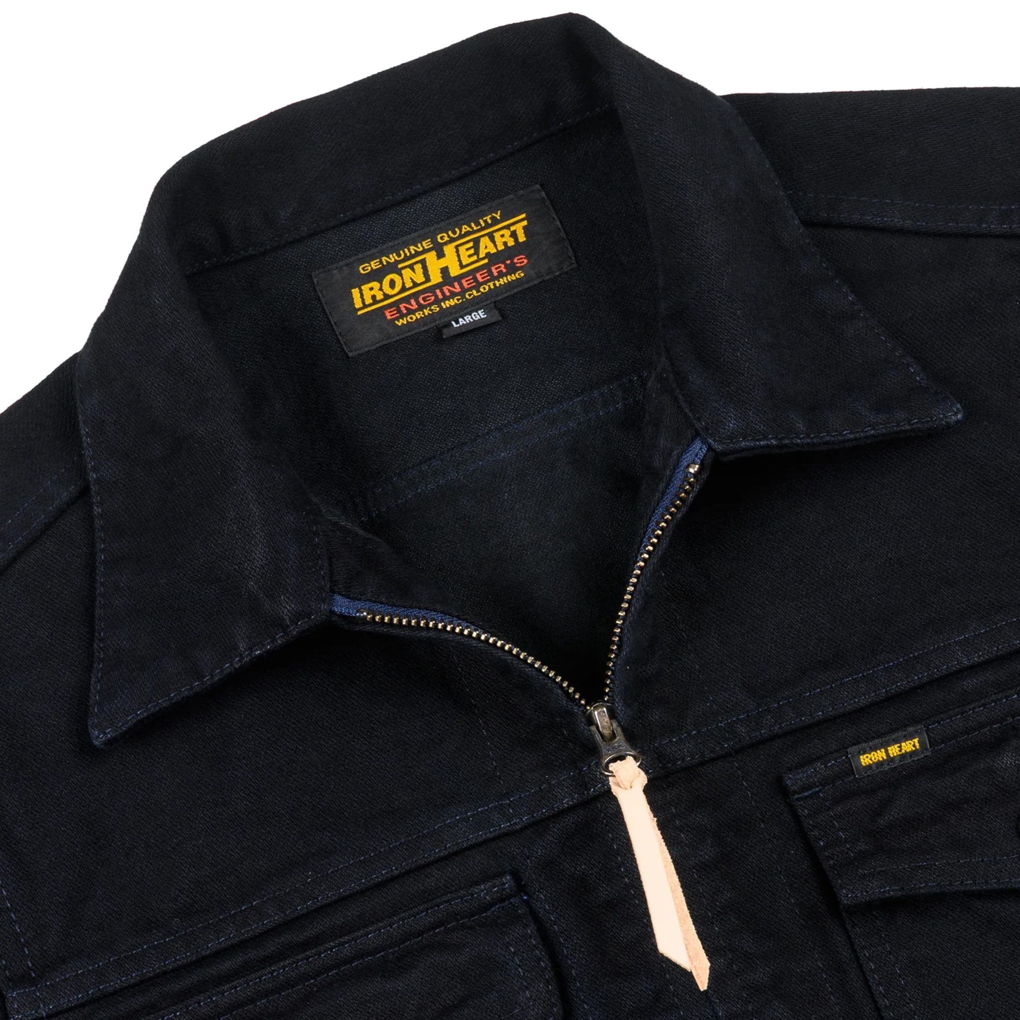 Iron Heart IHJ-123-OD 14oz Broken Twill Selvedge Denim Work Jacket