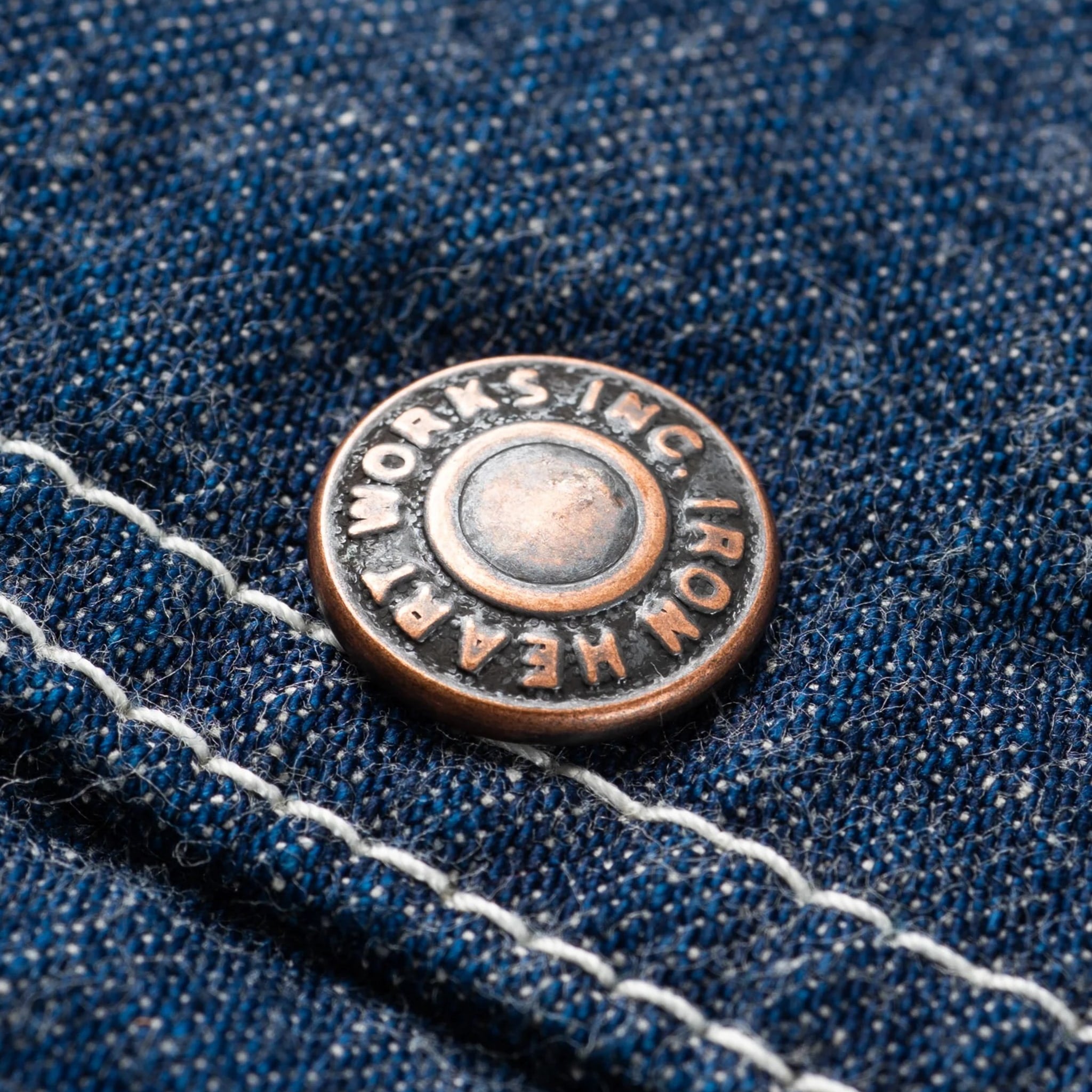 IHJ-149-IND 10oz Selvedge Denim Blanket Lined Chore Jacket - Indigo