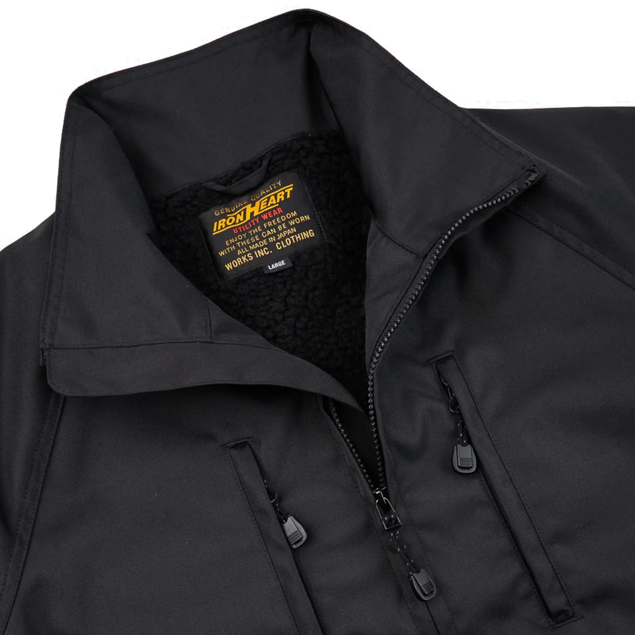 Iron Heart IHJ-152-BLK Cordura® Fleece Lined Windbreaker Black