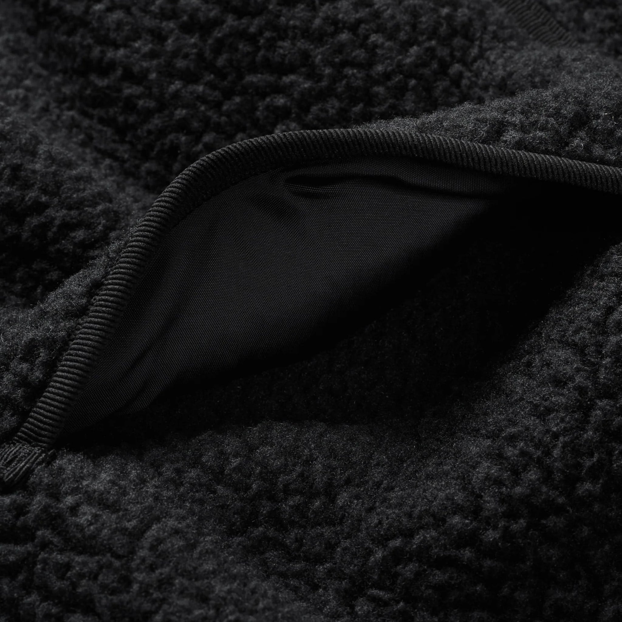 IHJ-157-BLK Reversible Fleece Jacket - Black