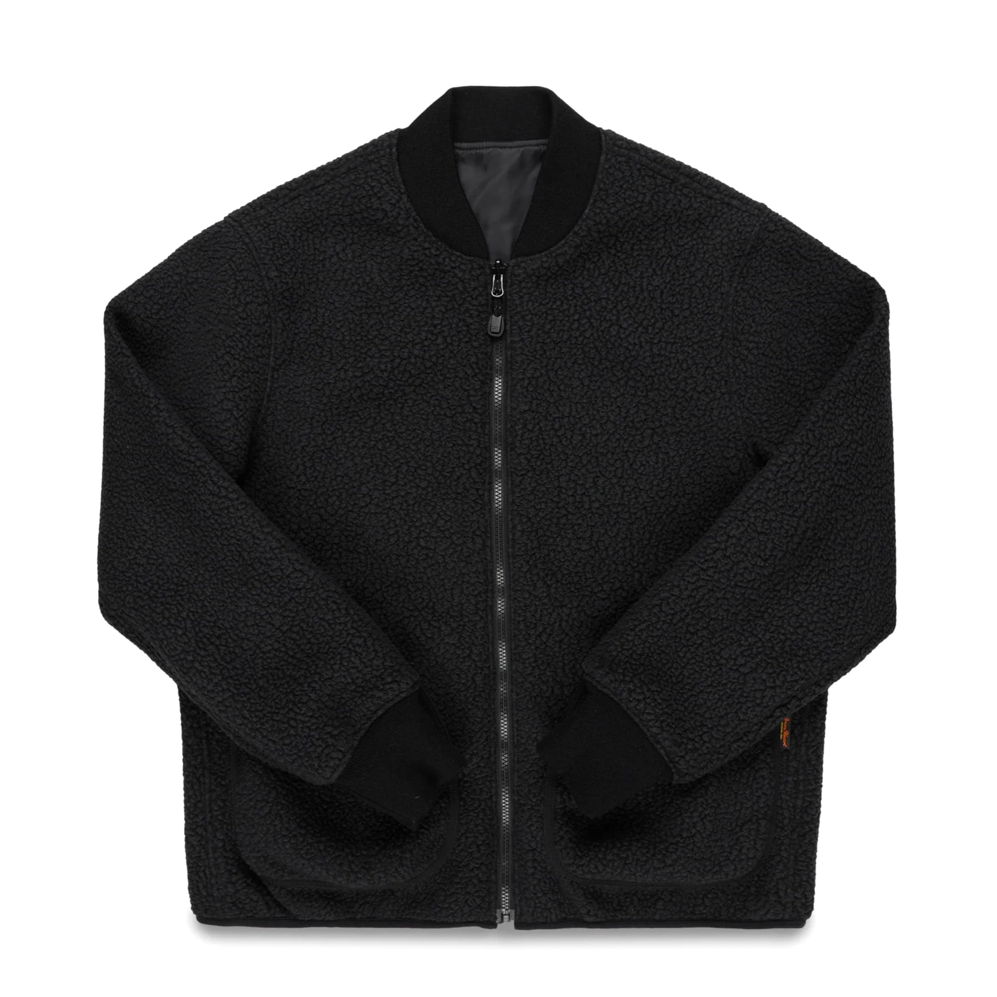IHJ-157-BLK Reversible Fleece Jacket - Black