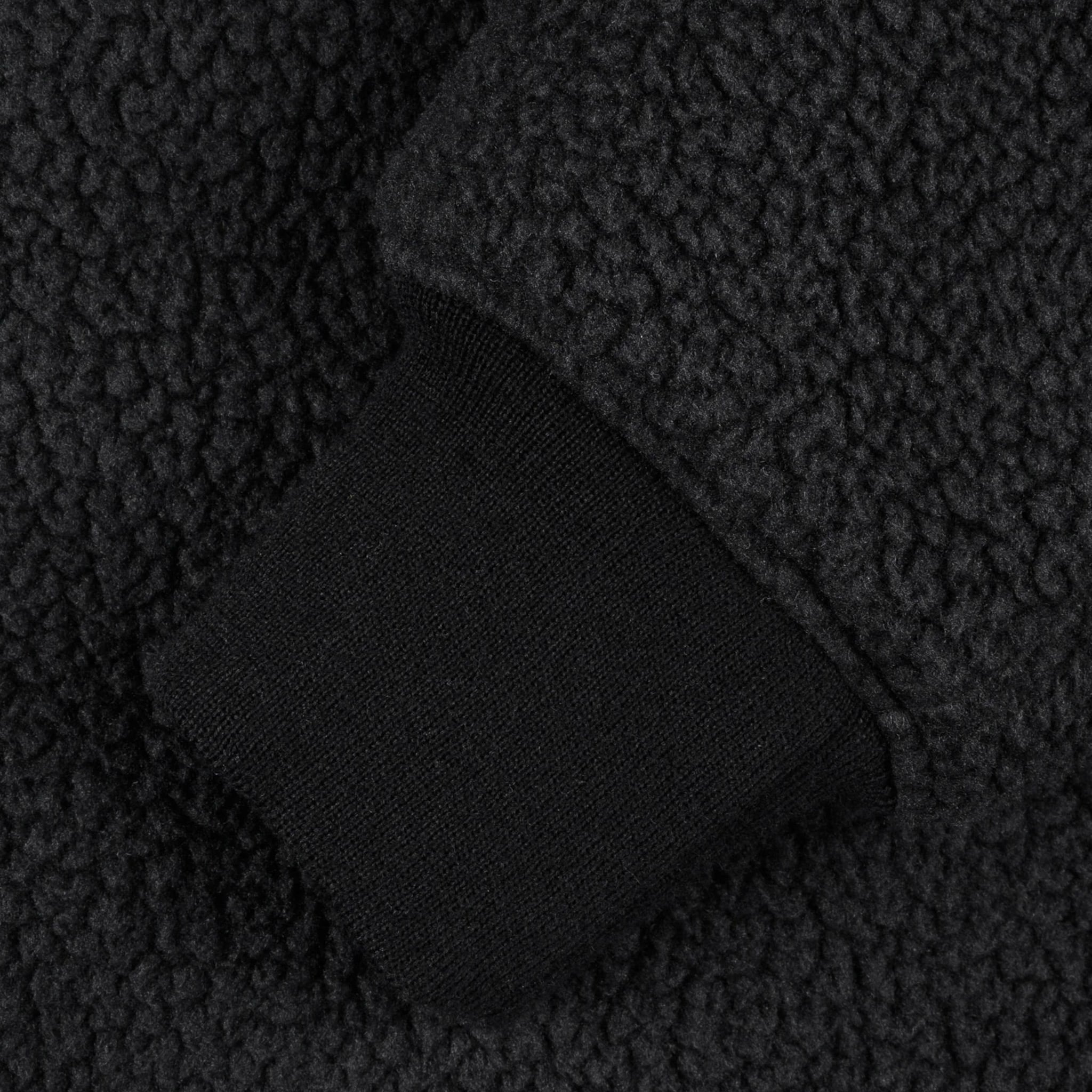 IHJ-157-BLK Reversible Fleece Jacket - Black