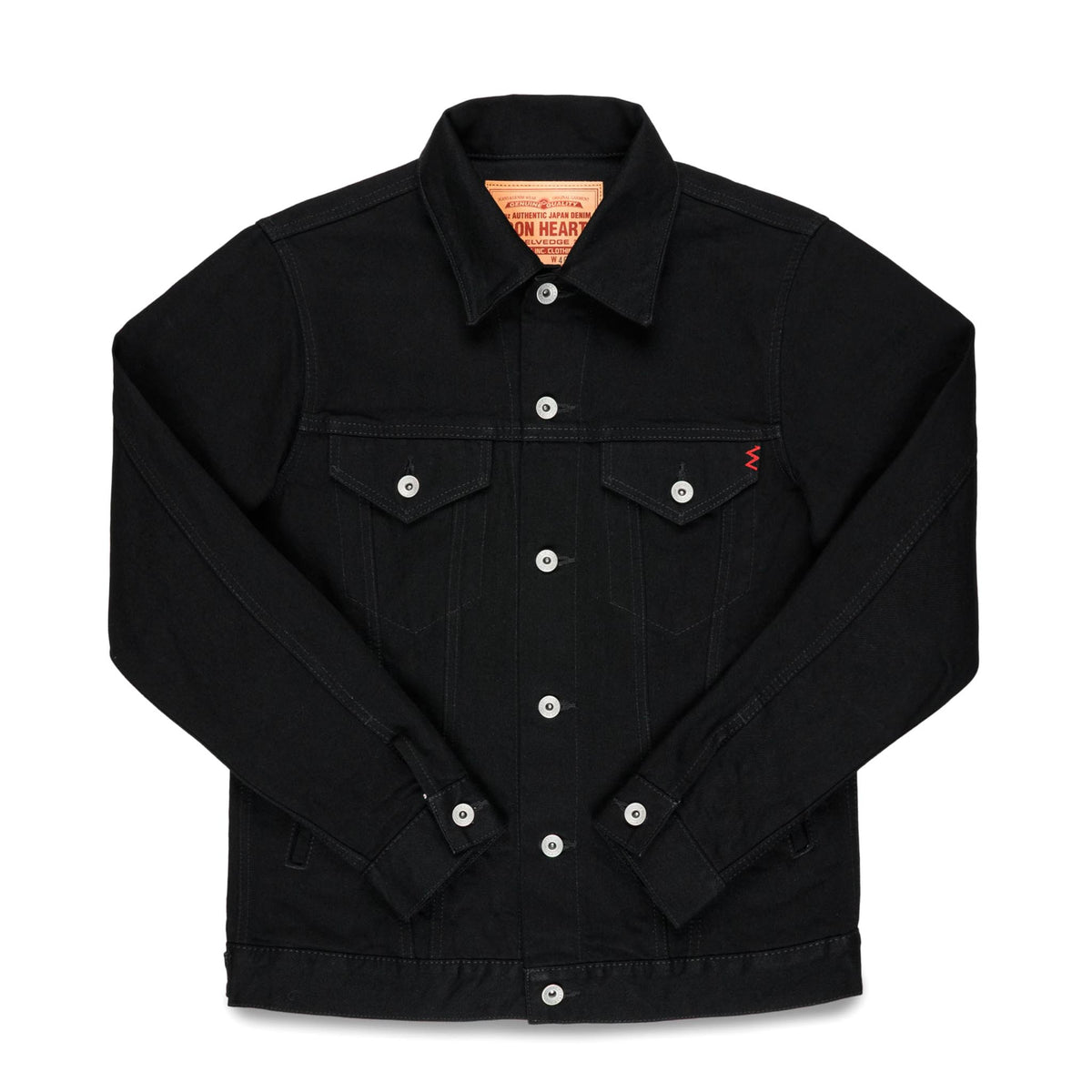 IHJ-86 14oz Selvedge Denim Modified Type III Jacket - Black/Black