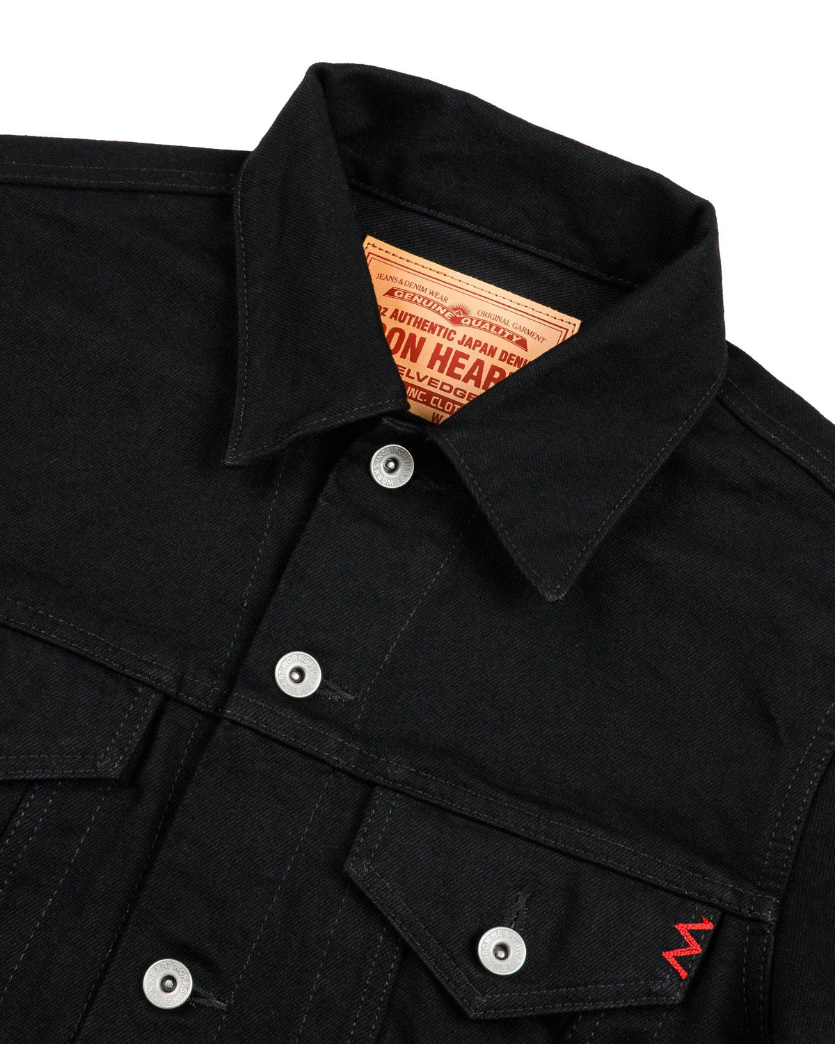 IHJ-86 14oz Selvedge Denim Modified Type III Jacket - Black/Black