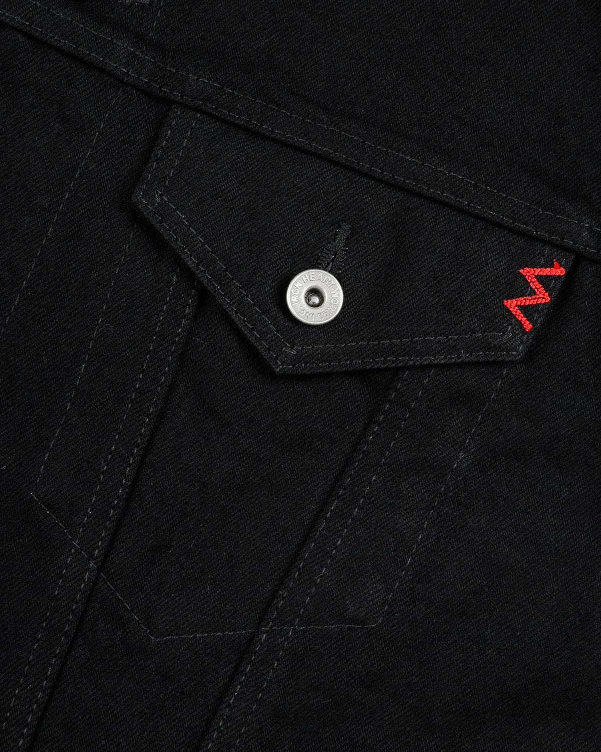 IHJ-86 14oz Selvedge Denim Modified Type III Jacket - Black/Black