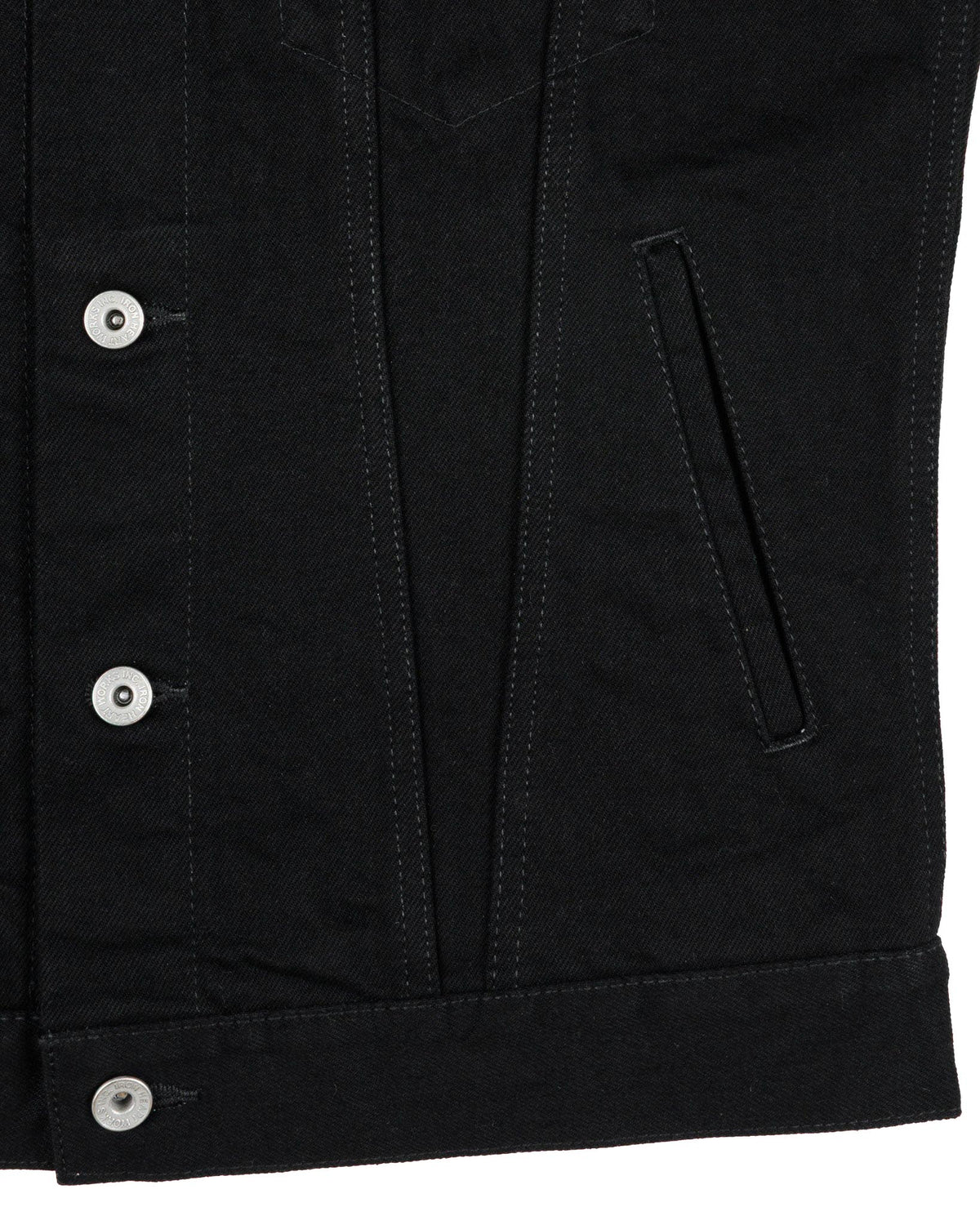 IHJ-86 14oz Selvedge Denim Modified Type III Jacket - Black/Black
