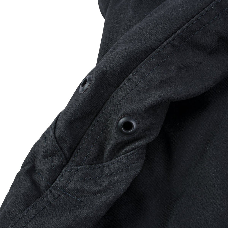 IHM-13-BLK Oiled Whipcord N1 Deck Jacket - Black