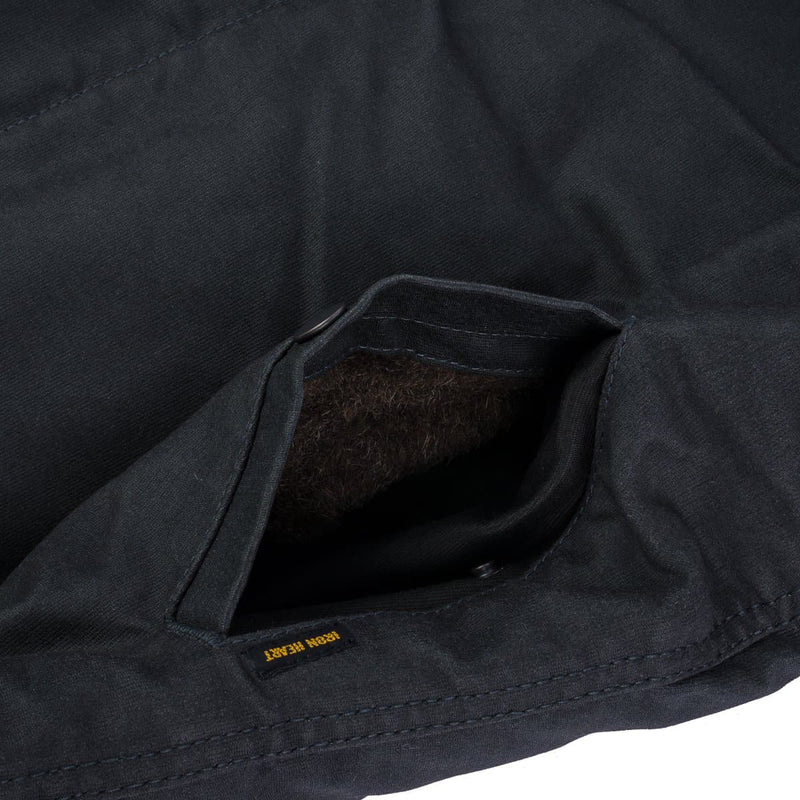 IHM-13-BLK Oiled Whipcord N1 Deck Jacket - Black