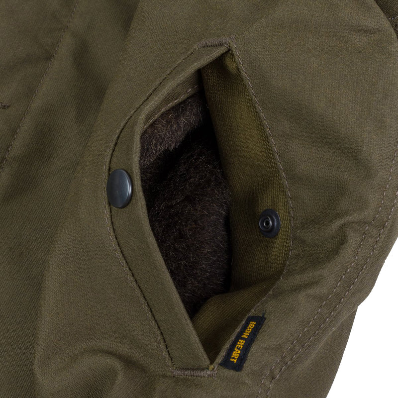 IHM-13-OLV Oiled Whipcord N1 Deck Jacket - Olive