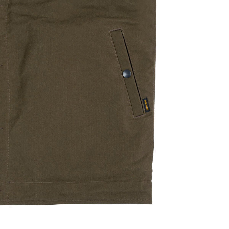 IHM-13-OLV Oiled Whipcord N1 Deck Jacket - Olive