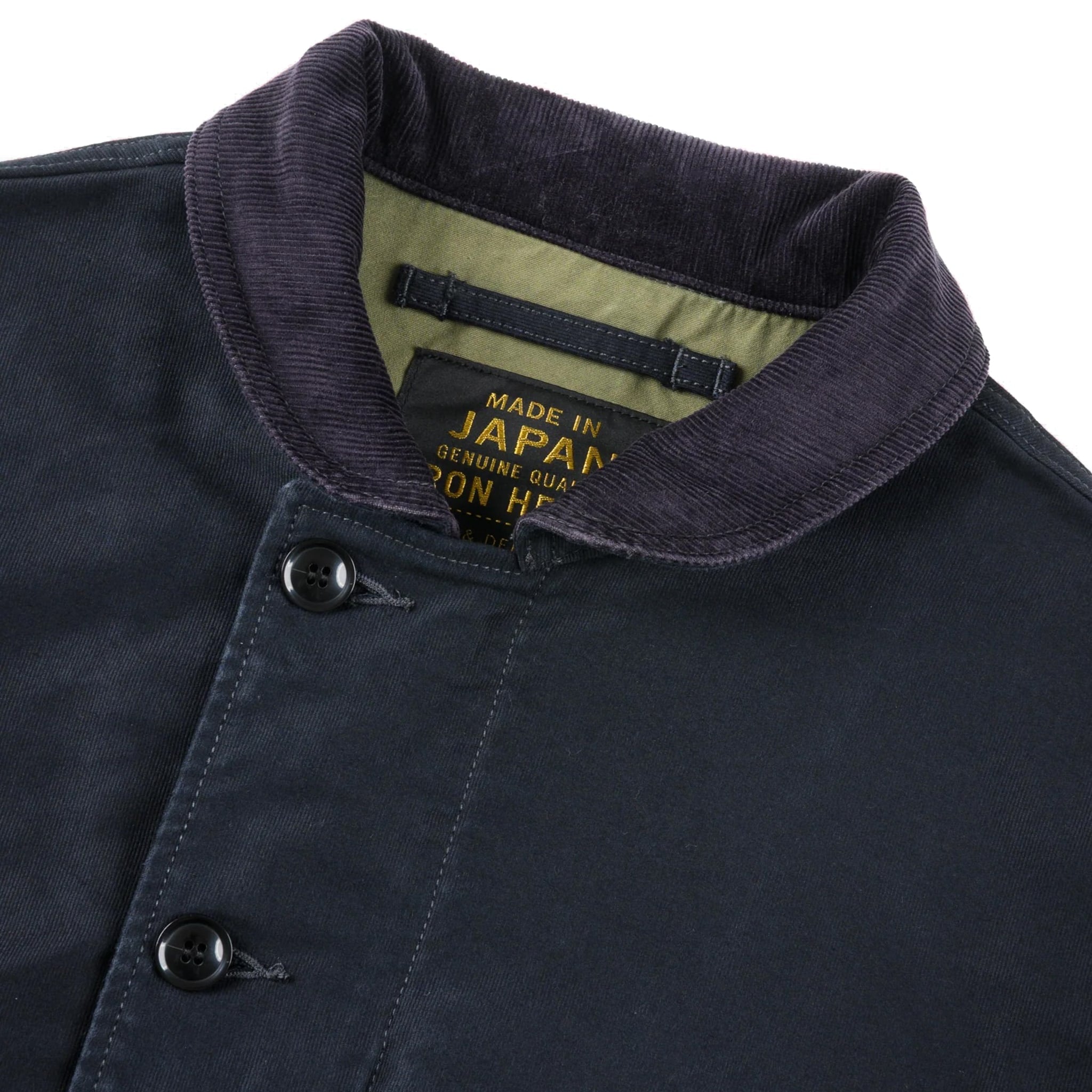 IHM-48-BLK 12oz Whipcord Lightweight N1 Deck Jacket - Black